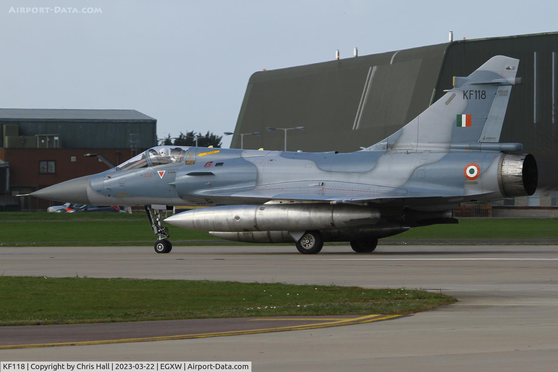 KF118, Dassault Mirage 2000TI C/N unknown KF112, Cobra Warrior 2023, RAF Waddington