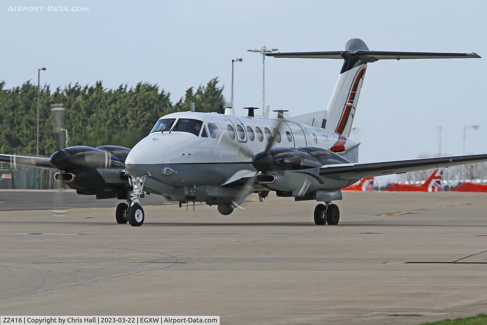 ZZ416, 2007 Beechcraft Shadow R.Mk1 (350CER) Super King Air C/N FM-14, Cobra Warrior 2023, RAF Waddington