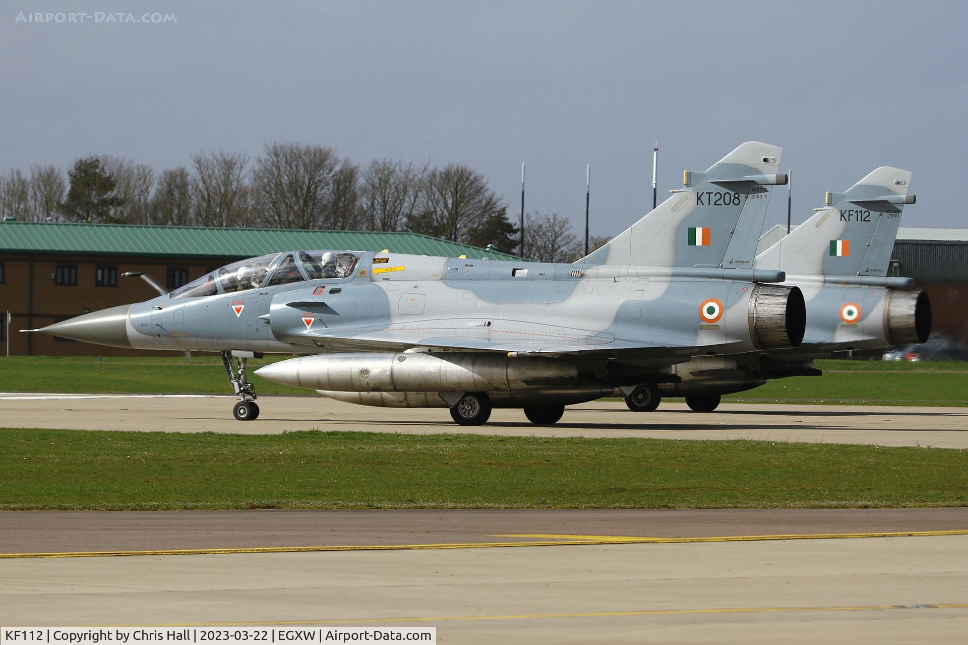 KF112, Dassault Mirage 2000TI C/N unknown KF112, Cobra Warrior 2023, RAF Waddington