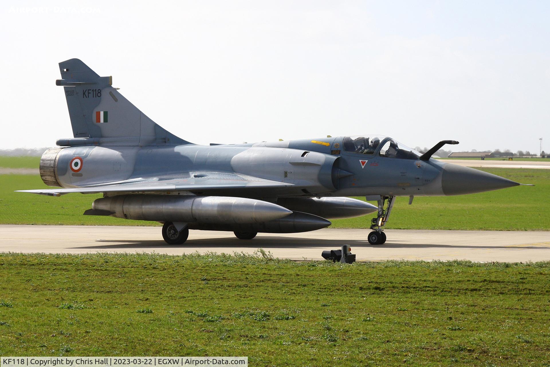 KF118, Dassault Mirage 2000TI C/N unknown KF112, Cobra Warrior 2023, RAF Waddington