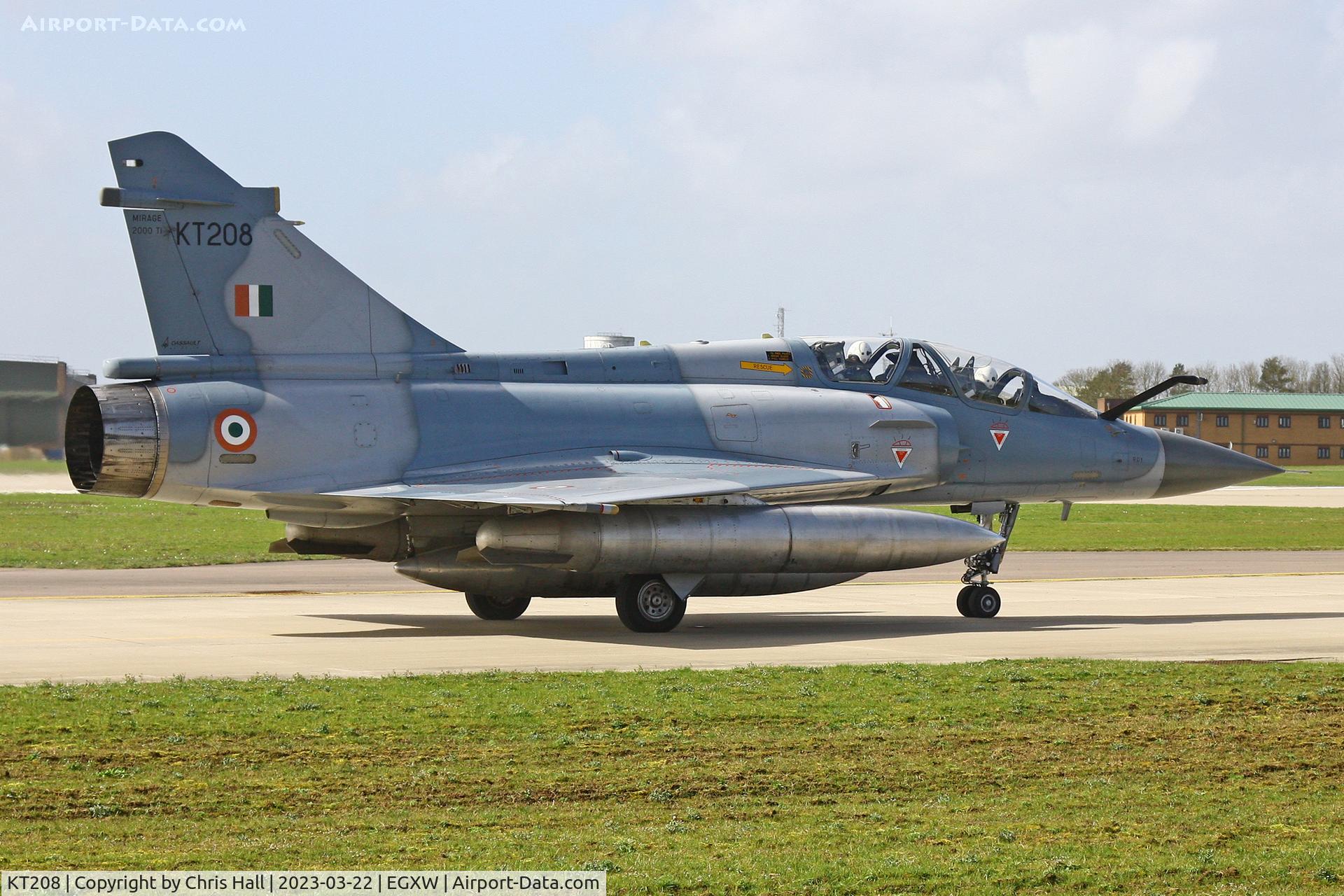 KT208, Dassault Mirage 2000TI C/N unknown KT208, Cobra Warrior 2023, RAF Waddington