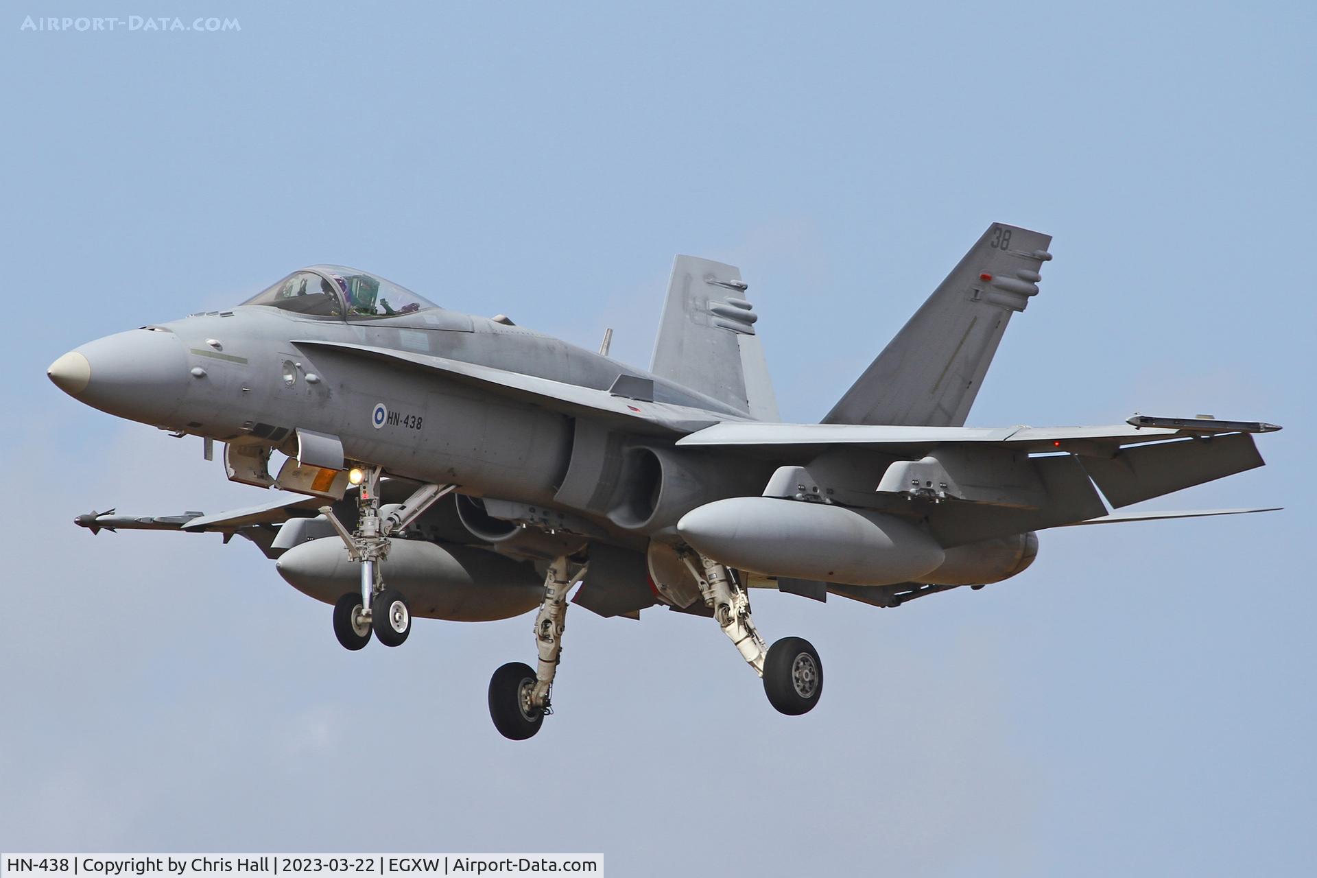 HN-438, McDonnell Douglas F-18C Hornet C/N 1449, Cobra Warrior 2023, RAF Waddington