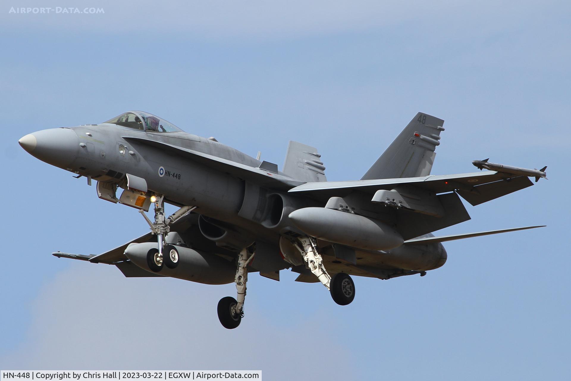 HN-448, McDonnell Douglas F-18C Hornet C/N 1475/FNC048, Cobra Warrior 2023, RAF Waddington