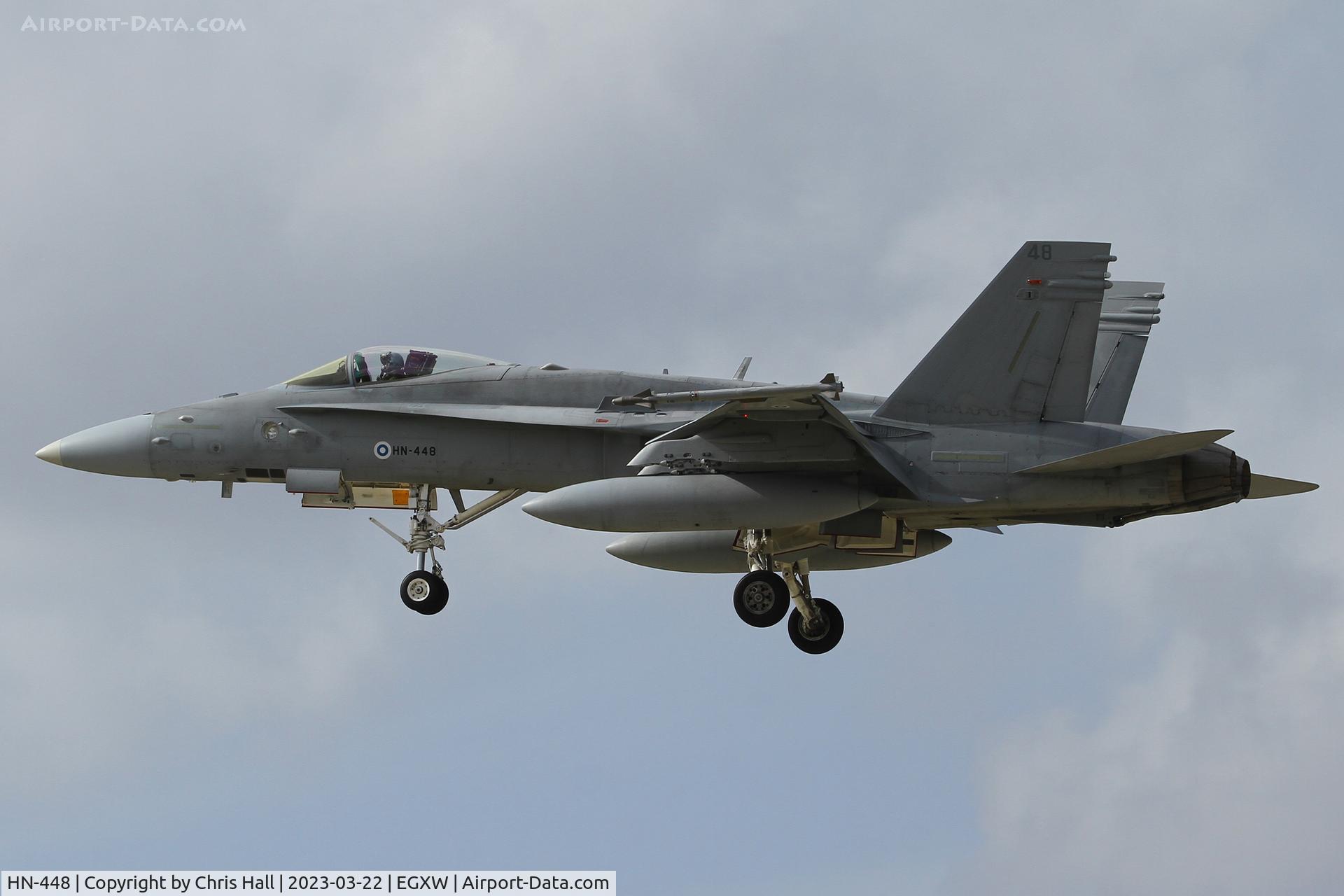 HN-448, McDonnell Douglas F-18C Hornet C/N 1475/FNC048, Cobra Warrior 2023, RAF Waddington