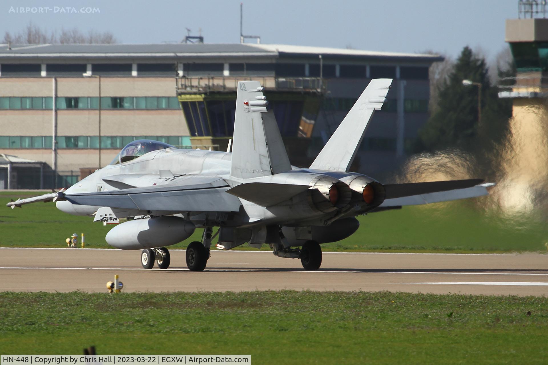 HN-448, McDonnell Douglas F-18C Hornet C/N 1475/FNC048, Cobra Warrior 2023, RAF Waddington