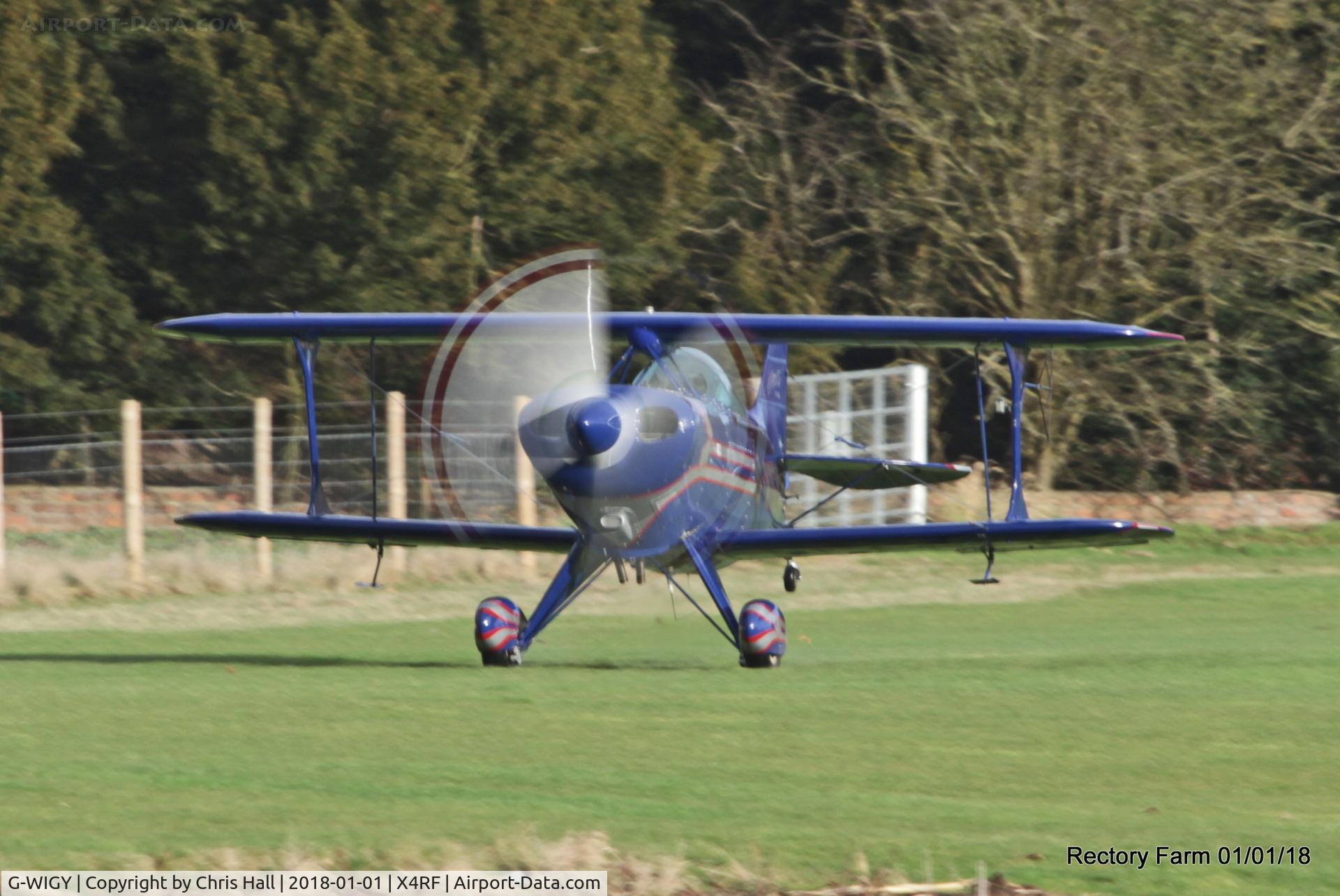 G-WIGY, 1991 Pitts S-1S Special C/N 7-0115, Rectory Farm New Years Day fly in
