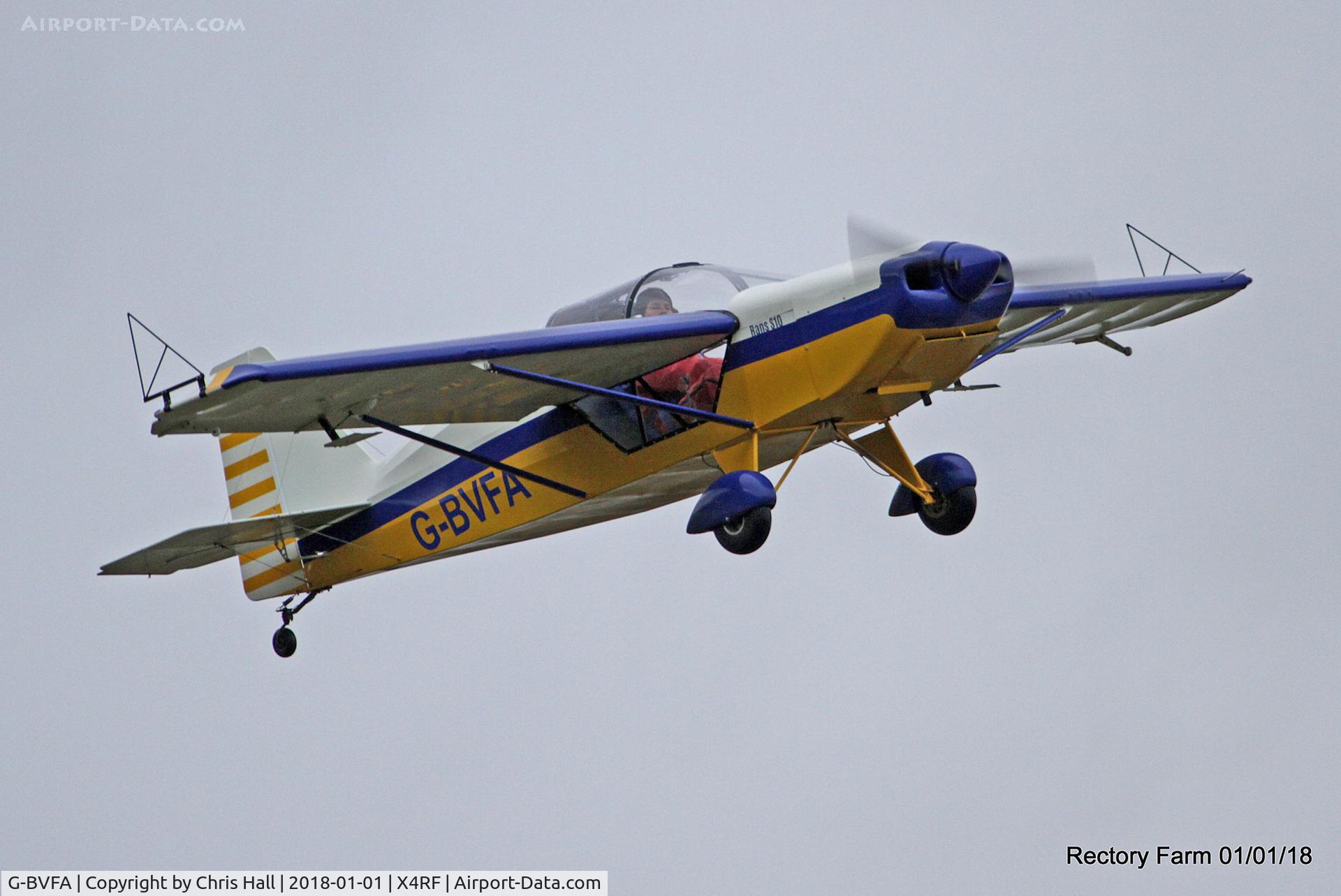 G-BVFA, 1994 Rans S-10 Sakota C/N PFA 194-12298, Rectory Farm New Years Day fly in