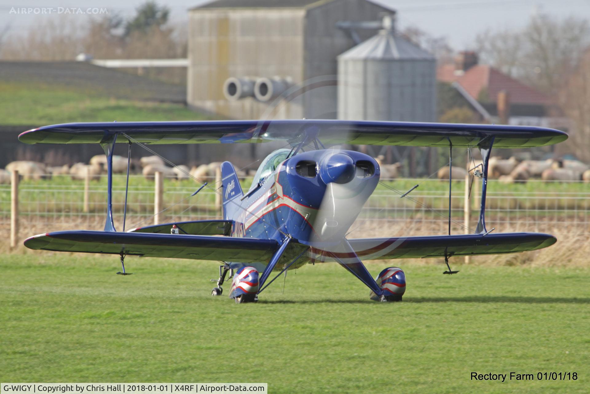 G-WIGY, 1991 Pitts S-1S Special C/N 7-0115, Rectory Farm New Years Day fly in