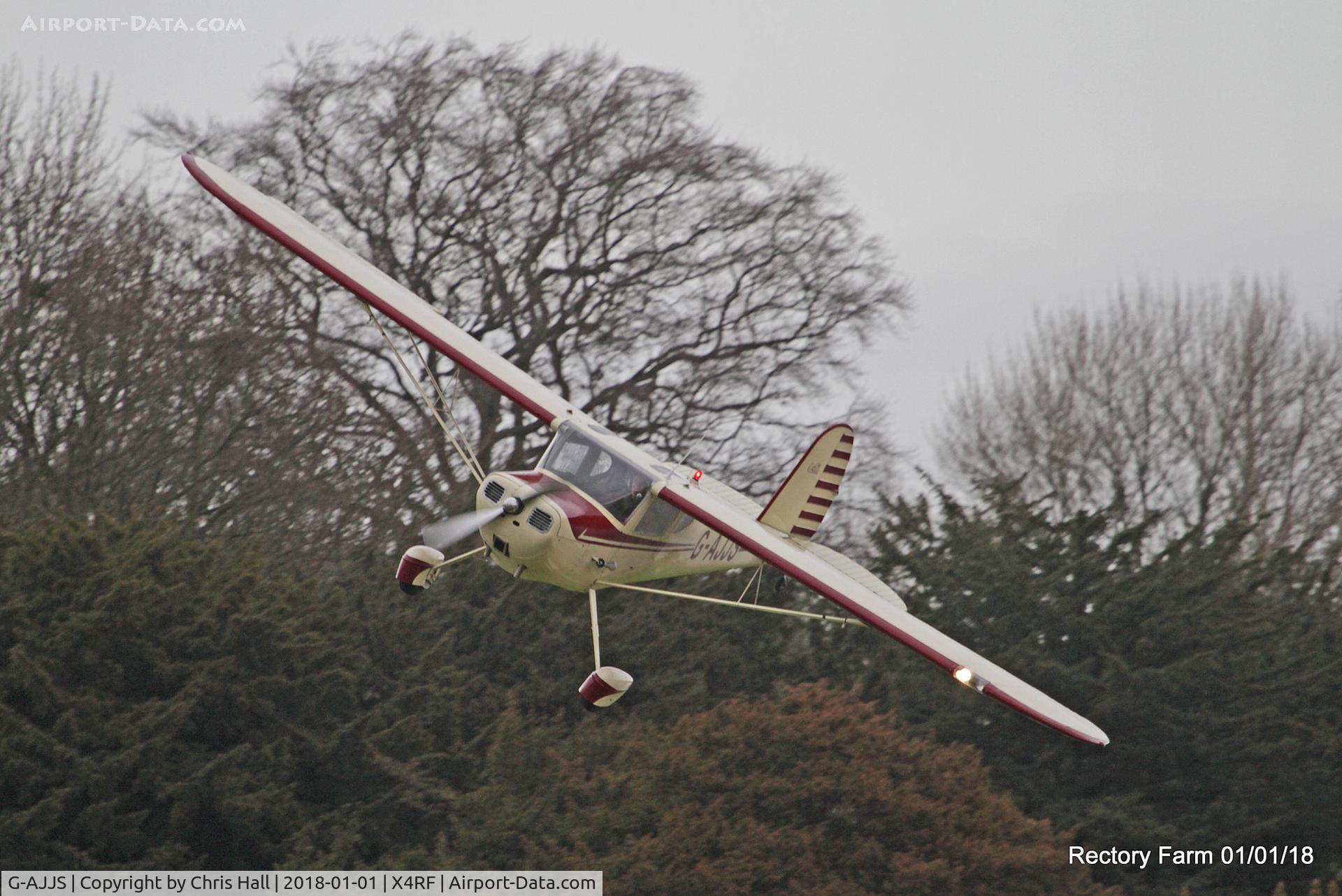 G-AJJS, 1947 Cessna 120 C/N 13047, Rectory Farm New Years Day fly in