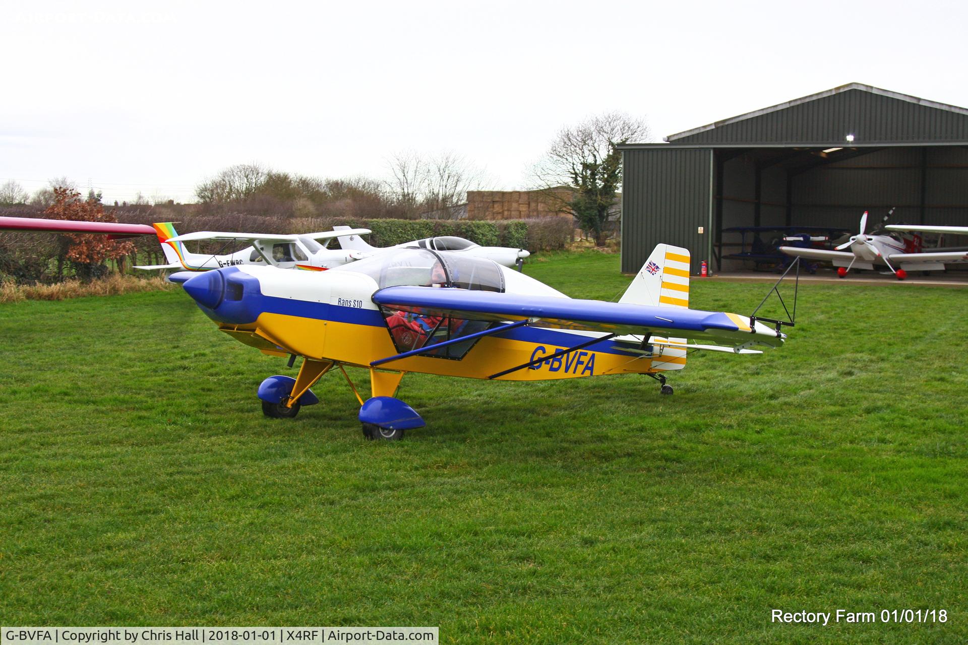 G-BVFA, 1994 Rans S-10 Sakota C/N PFA 194-12298, Rectory Farm New Years Day fly in
