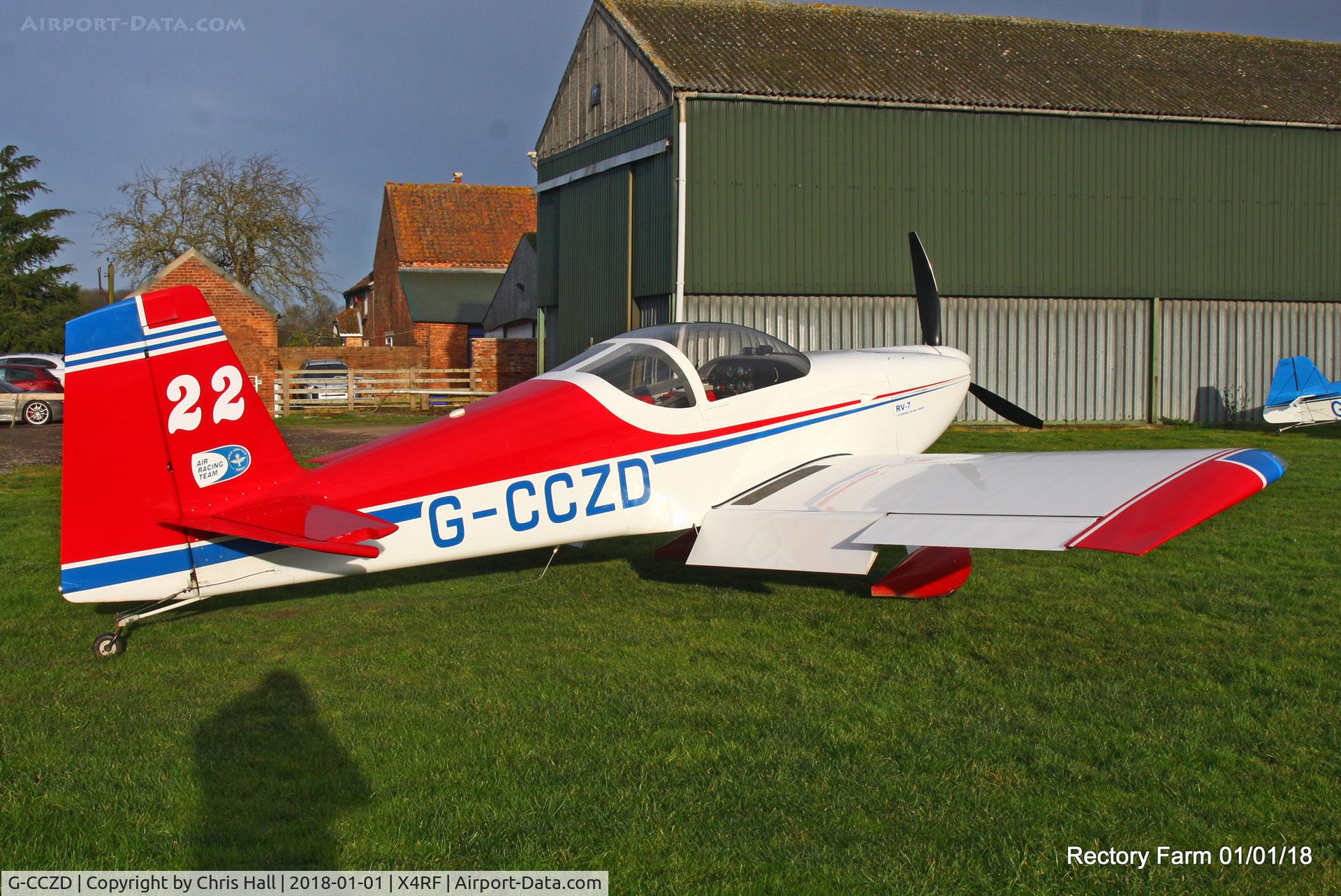 G-CCZD, 2004 Vans RV-7 C/N PFA 323-14087, Rectory Farm New Years Day fly in