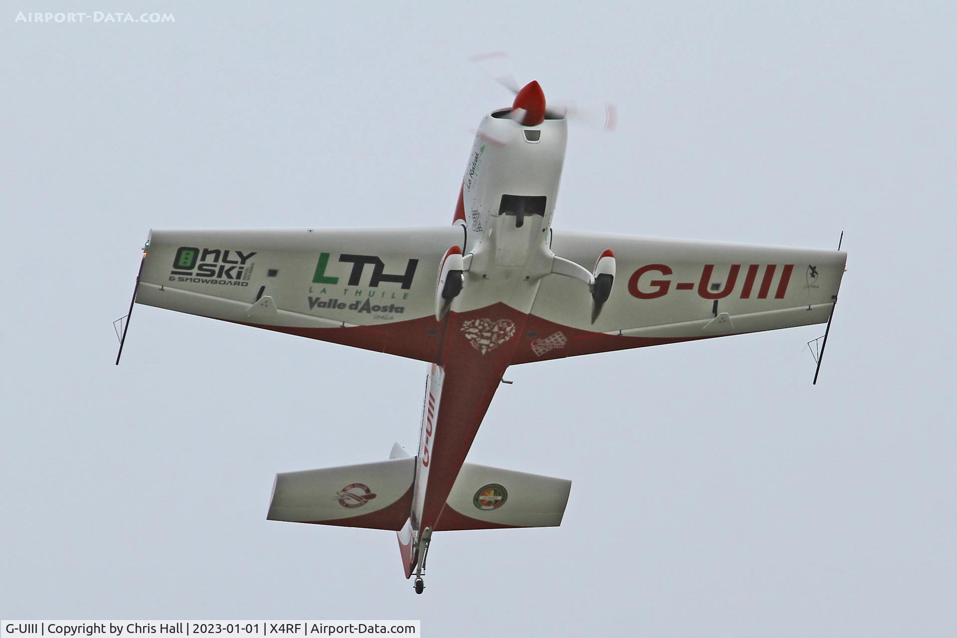 G-UIII, 2009 Extra EA-300/200 C/N 1042, Rectory Farm New Years Day fly in