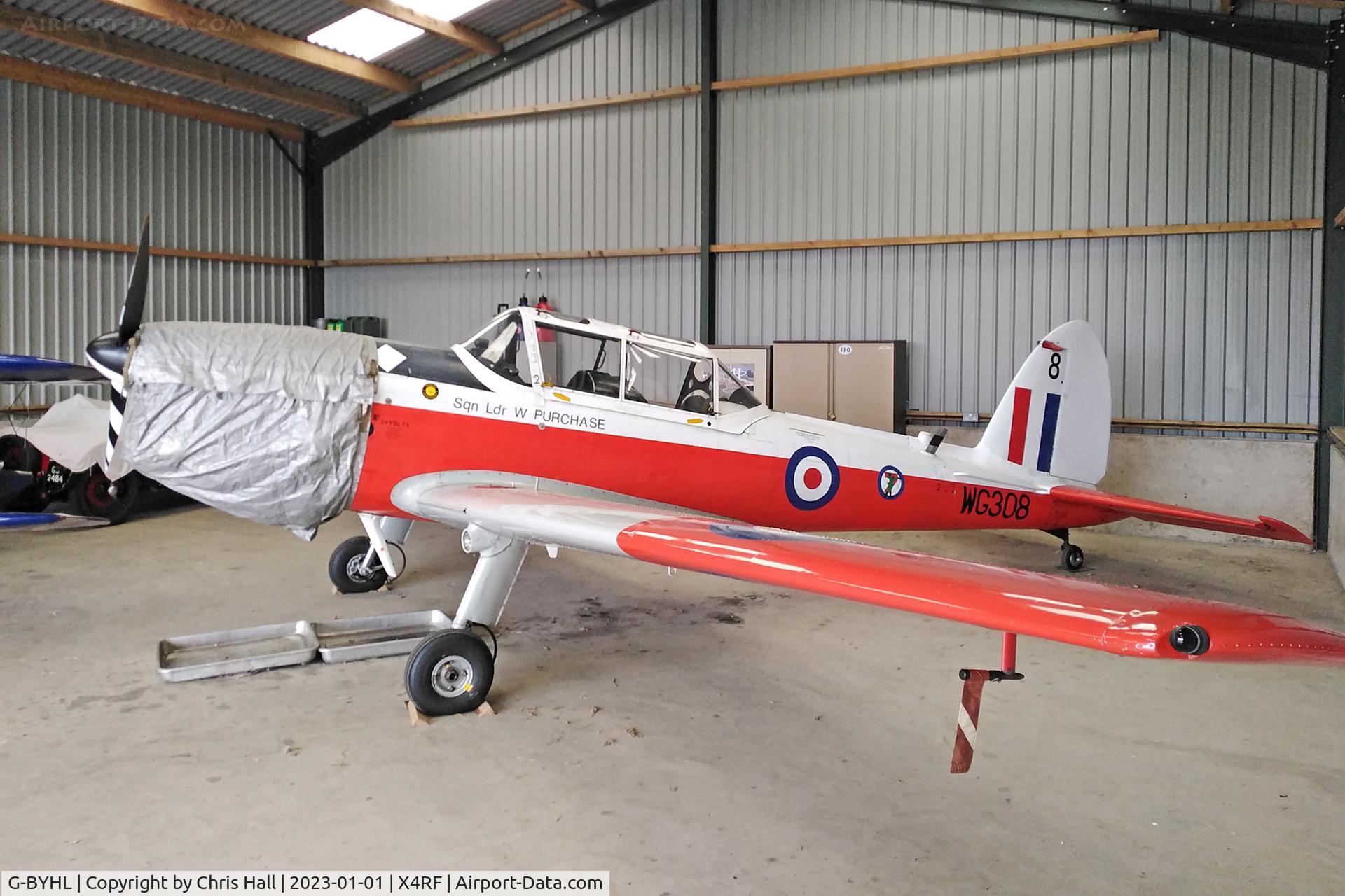 G-BYHL, 1951 De Havilland DHC-1 Chipmunk T.10 C/N C1/0361, Rectory Farm New Years Day fly in