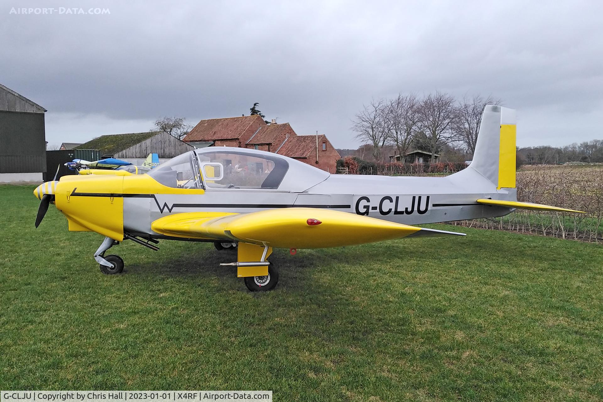 G-CLJU, 1961 Wassmer WA-40 Super IV C/N 30, Rectory Farm New Years Day fly in
