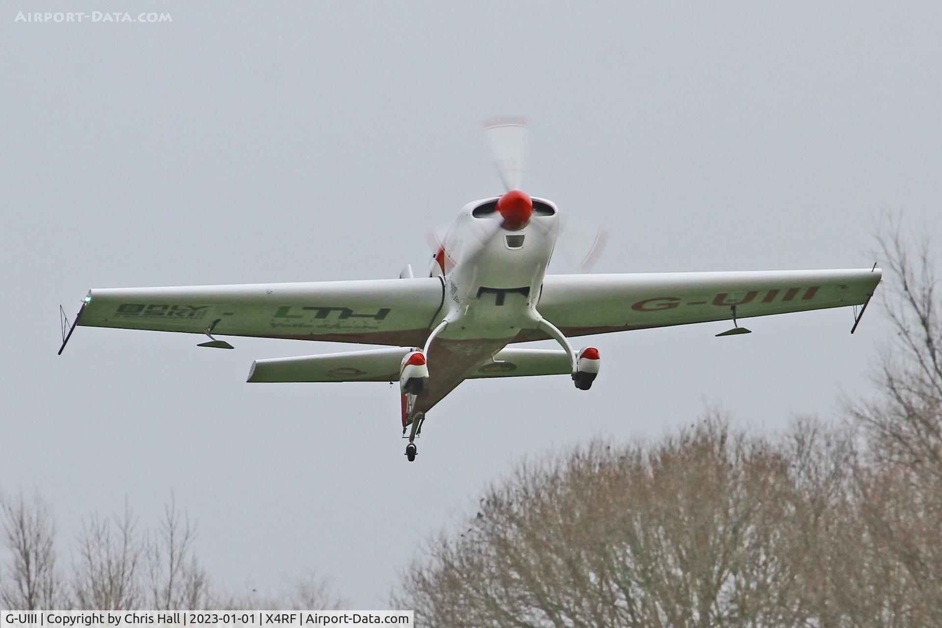 G-UIII, 2009 Extra EA-300/200 C/N 1042, Rectory Farm New Years Day fly in