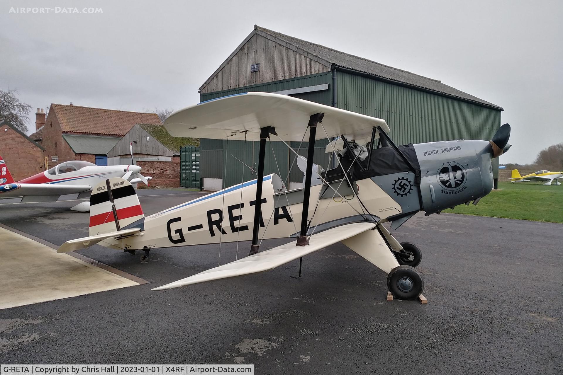 G-RETA, 1967 CASA 1-131E Jungmann C/N 2197, Rectory Farm New Years Day fly in