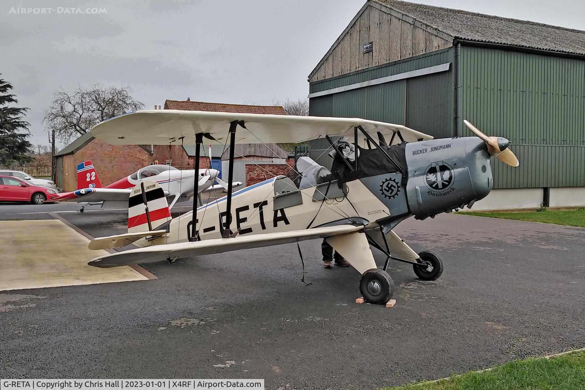 G-RETA, 1967 CASA 1-131E Jungmann C/N 2197, Rectory Farm New Years Day fly in