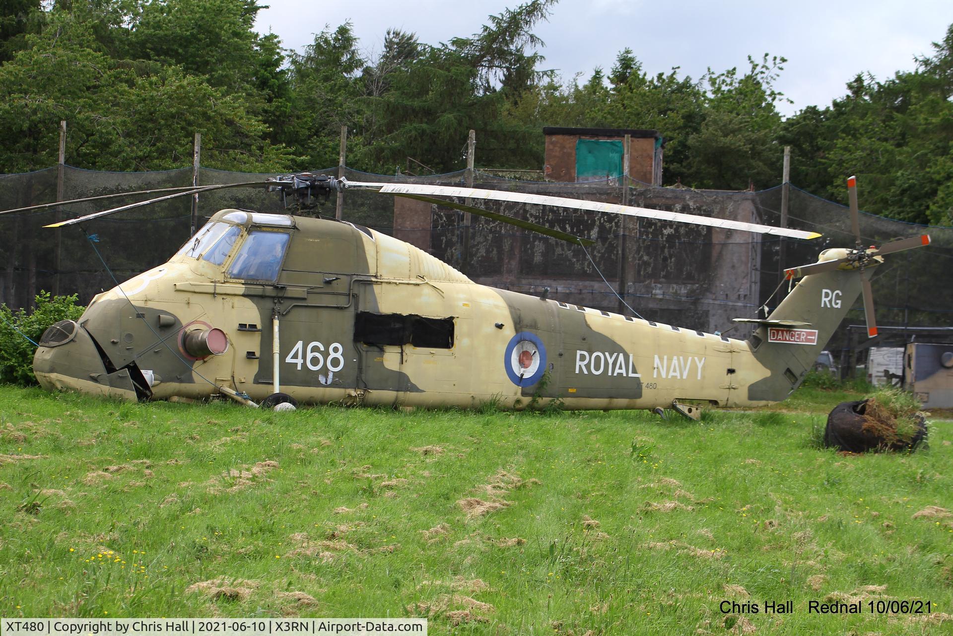 XT480, 1966 Westland Wessex HU.5 C/N WA302, on a paintball site on the former RAF Rednal, Shropshire. 