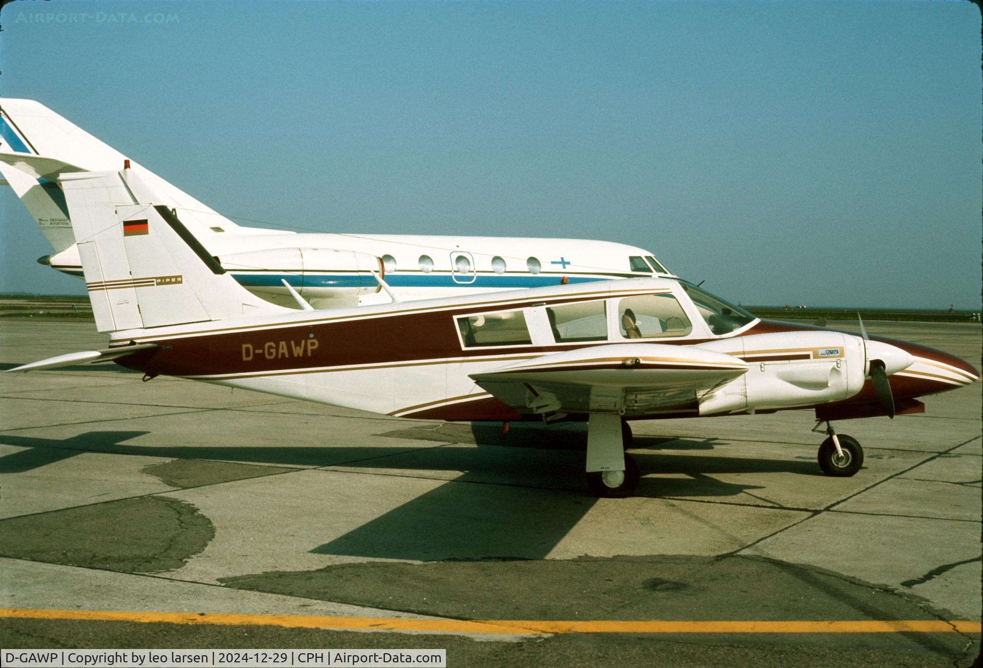 D-GAWP, 1972 Piper PA-34-200 Seneca C/N 34-7250354, Copenhagen