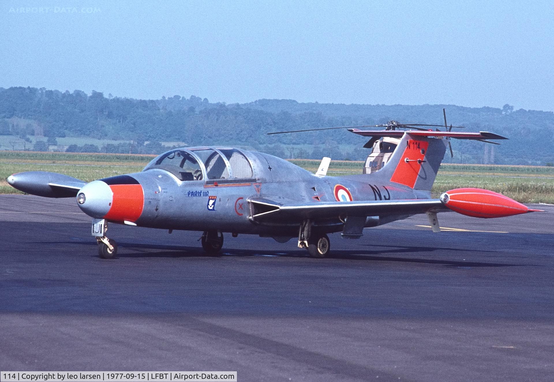 114, Morane-Saulnier MS.760B Paris II C/N 114, Tarbes-Lourdes-Pyrenees  15.9.1977