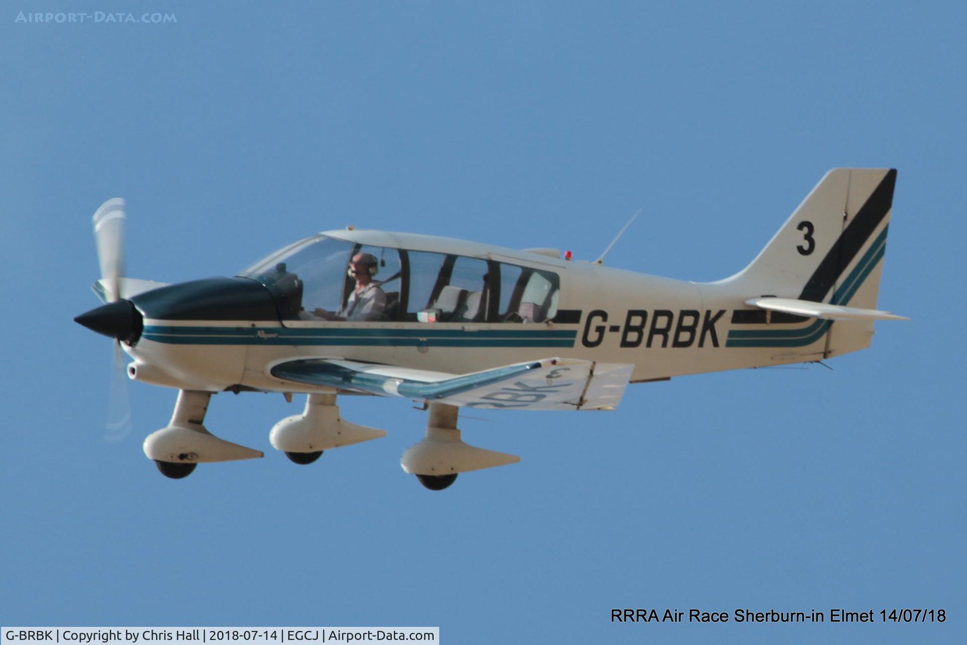 G-BRBK, 1989 Robin DR-400-180 Regent Regent C/N 1915, RRRA Air Race, Sherburn in Elmet