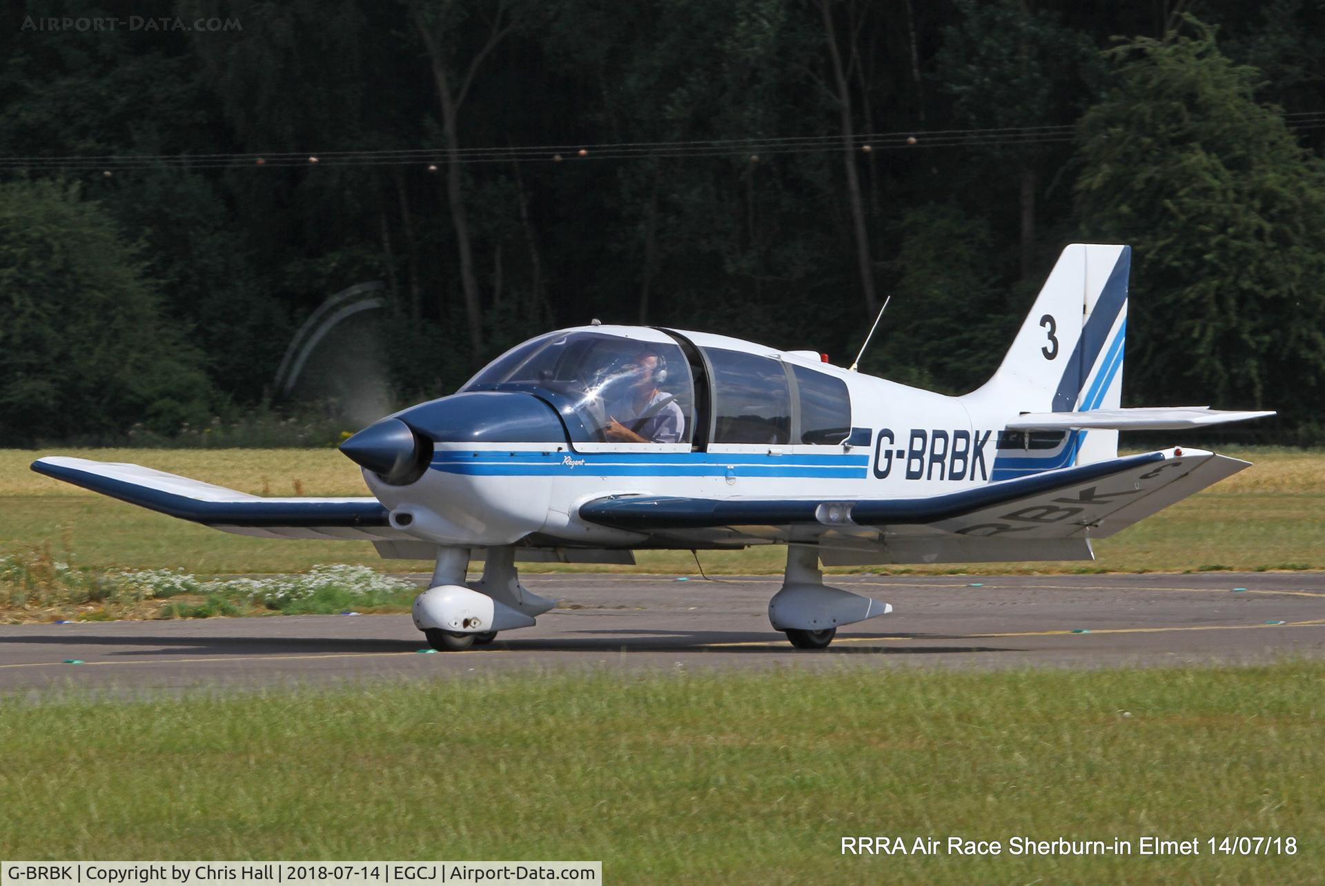 G-BRBK, 1989 Robin DR-400-180 Regent Regent C/N 1915, RRRA Air Race, Sherburn in Elmet