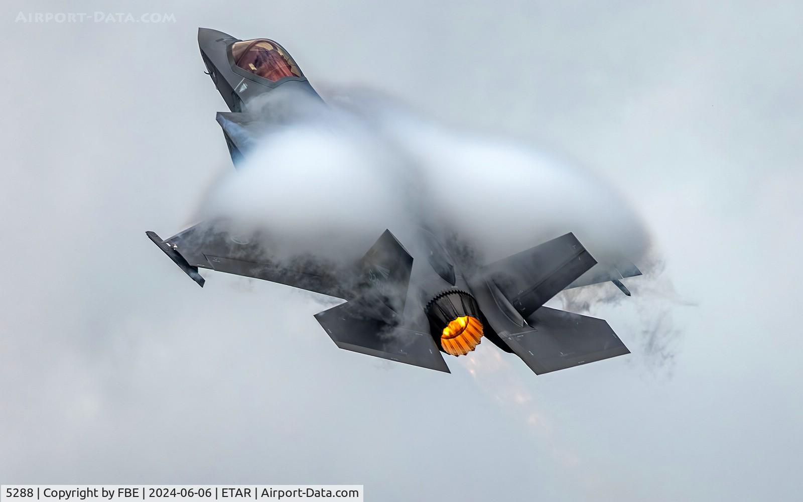 5288, 2019 Lockheed Martin F-35A Lightning II C/N AM-17, vapore departure from Ramstein Air Base