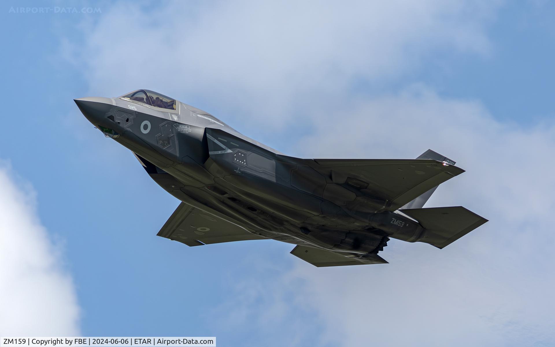 ZM159, 2011 Lockheed Martin F-35B Lightning II C/N BK-25, departure from Ramstein Air Base