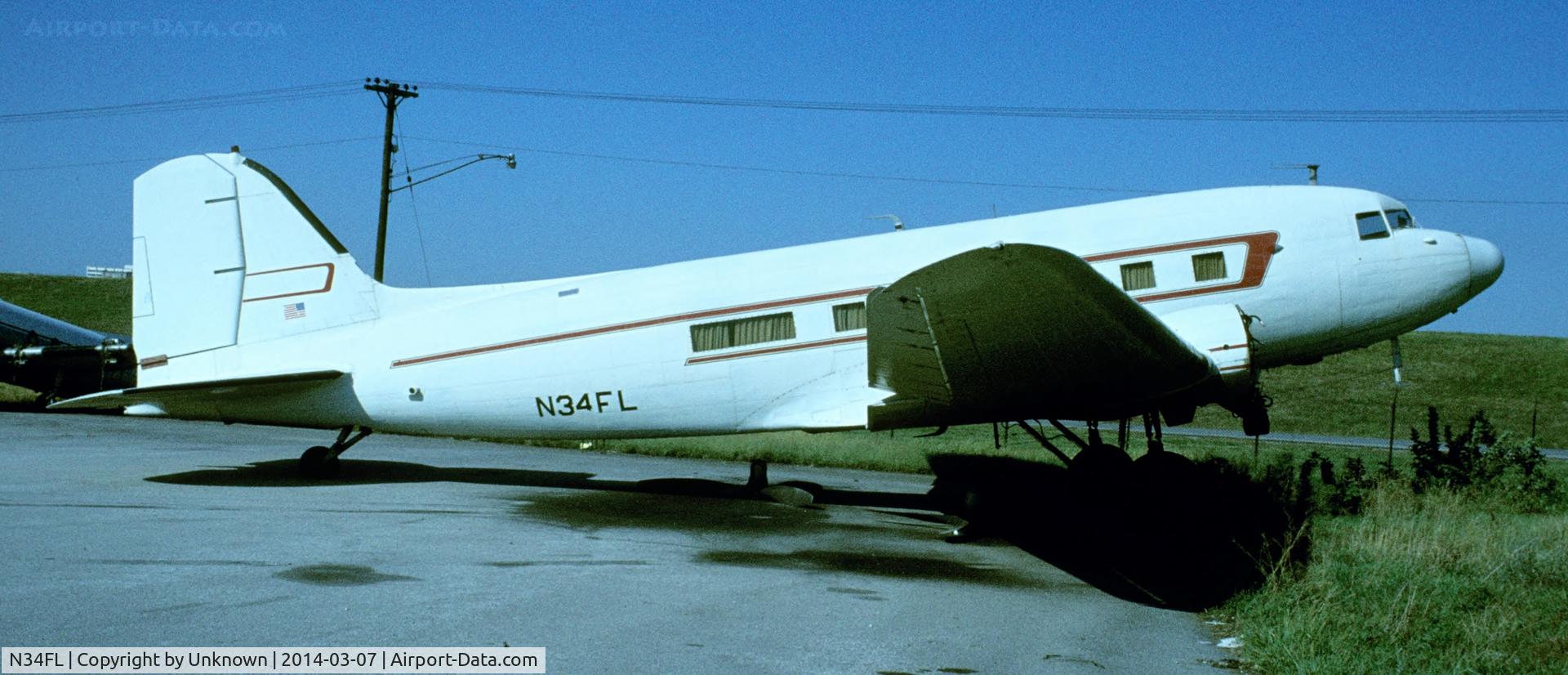 N34FL, 1942 Douglas DC3C C/N 4790, Unknown