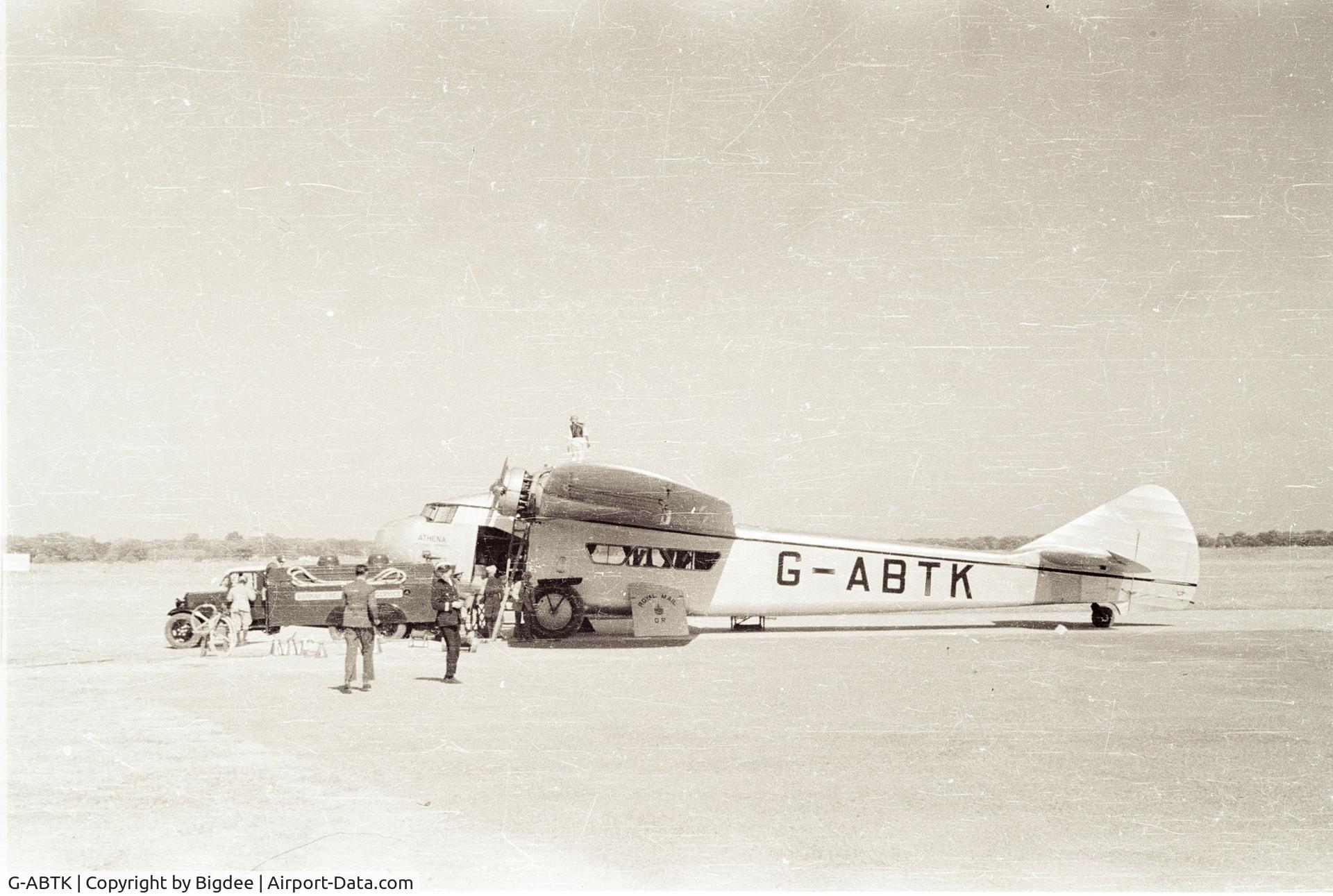 G-ABTK, Armstrong Whitworth AW15 Atlanta C/N AW744, Film can marked 
