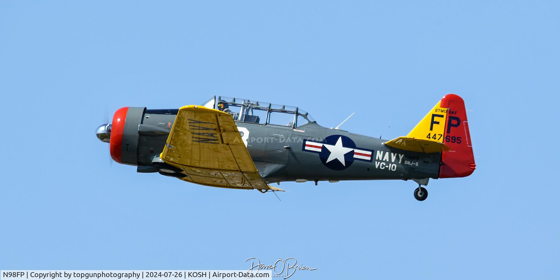 N98FP, 1944 North American AT-6G Texan C/N 7695, Oshkosh 24