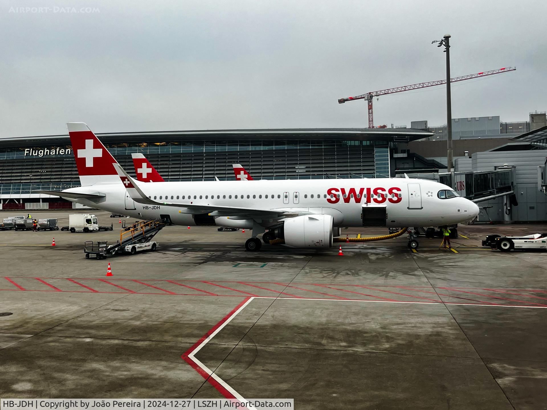 HB-JDH, 2024 Airbus A320-271 Neo C/N 12338, Swiss A320N at ZRH