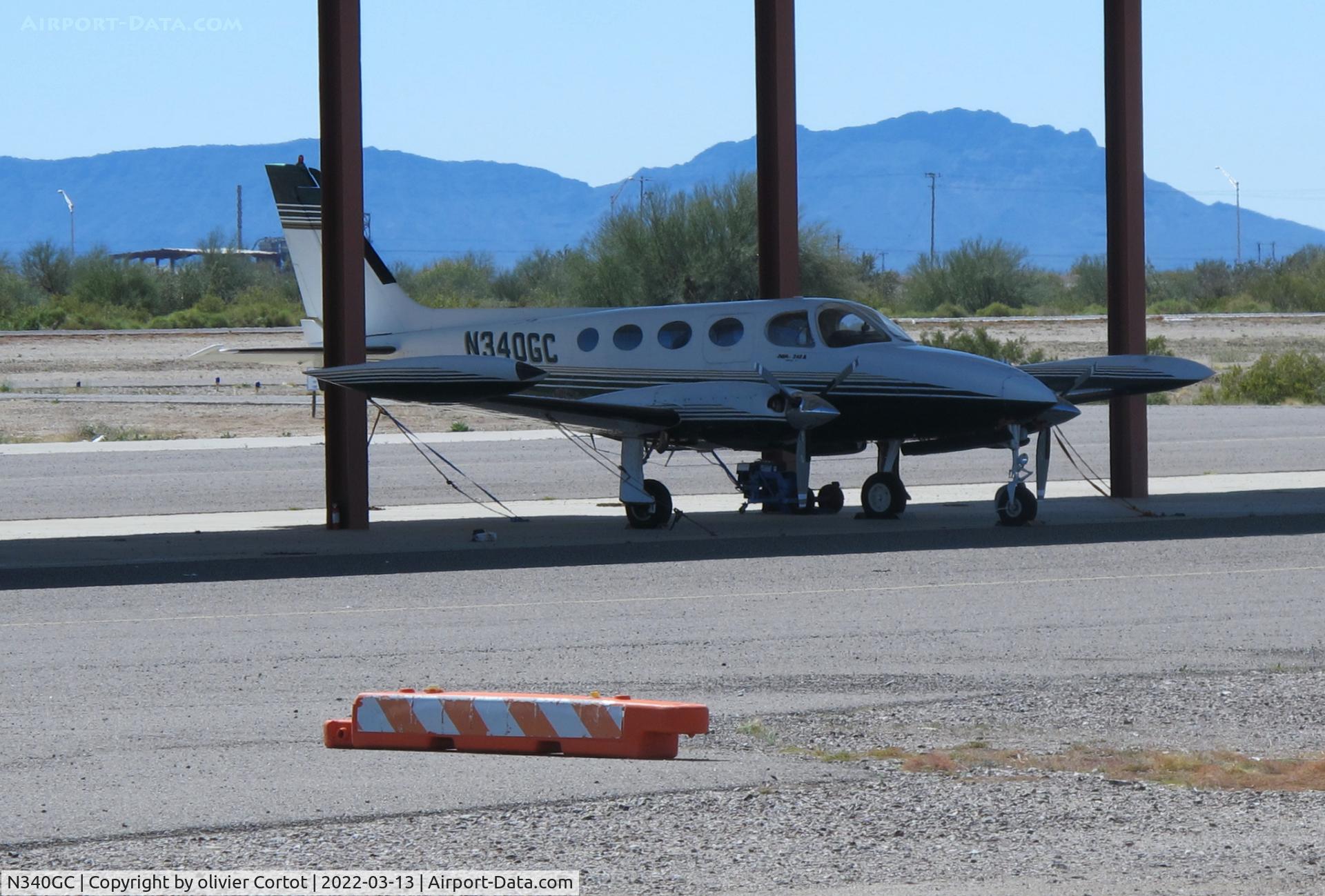N340GC, 1977 Cessna 340A C/N 340A0369, Gila Bend, 2022