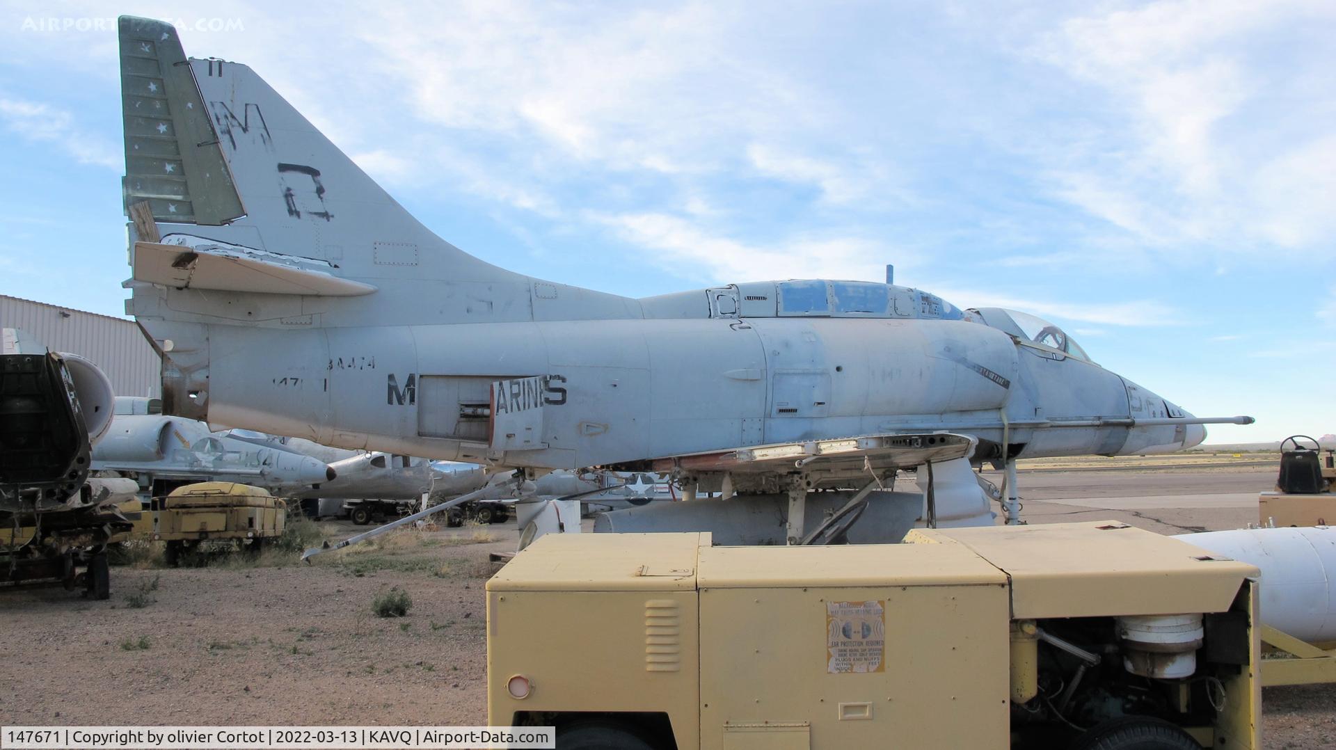 147671, Douglas A-4L Skyhawk C/N 12435, looking better in 2022