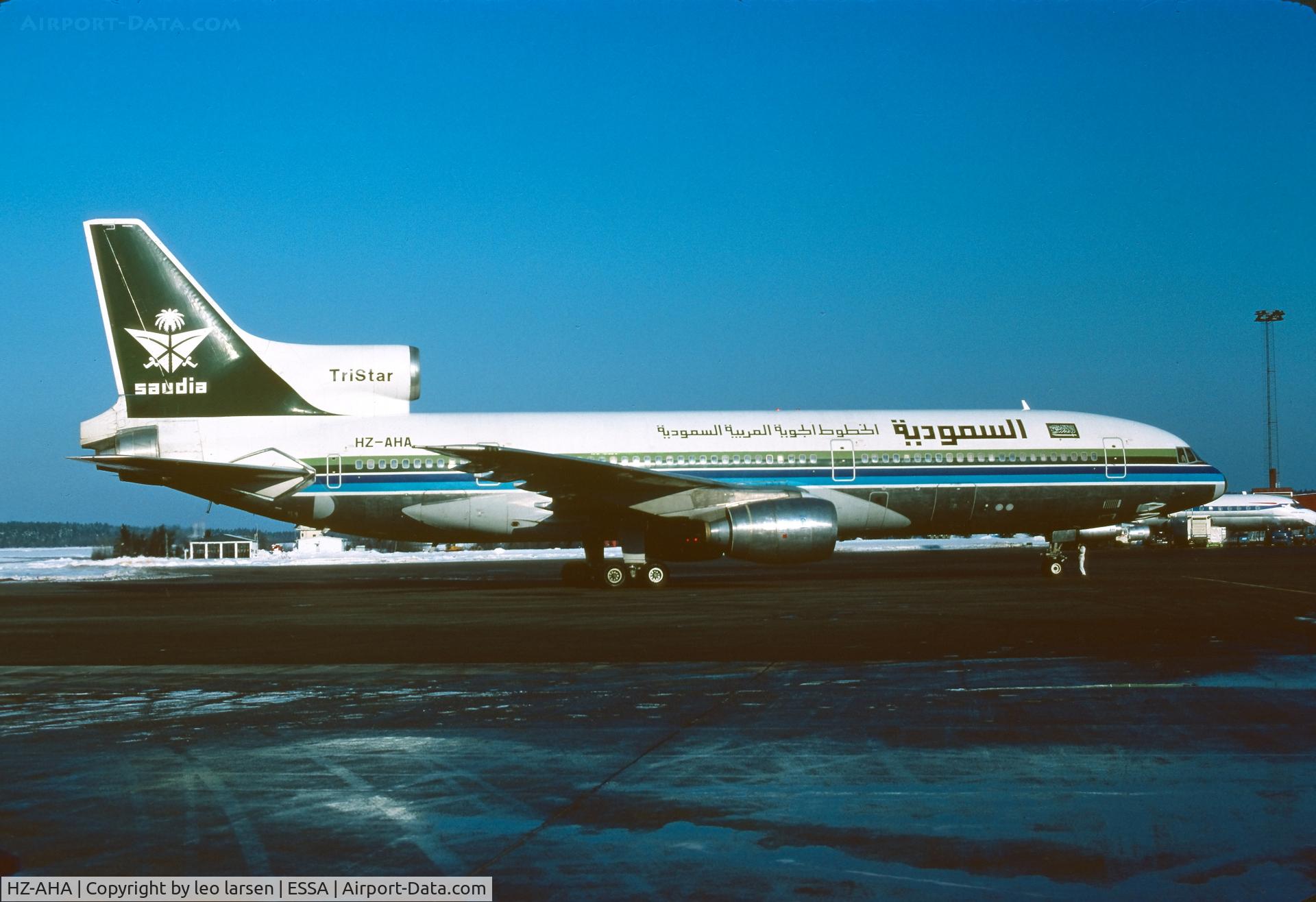 HZ-AHA, 1975 Lockheed L-1011-200 TriStar C/N 1110, Arlanda
