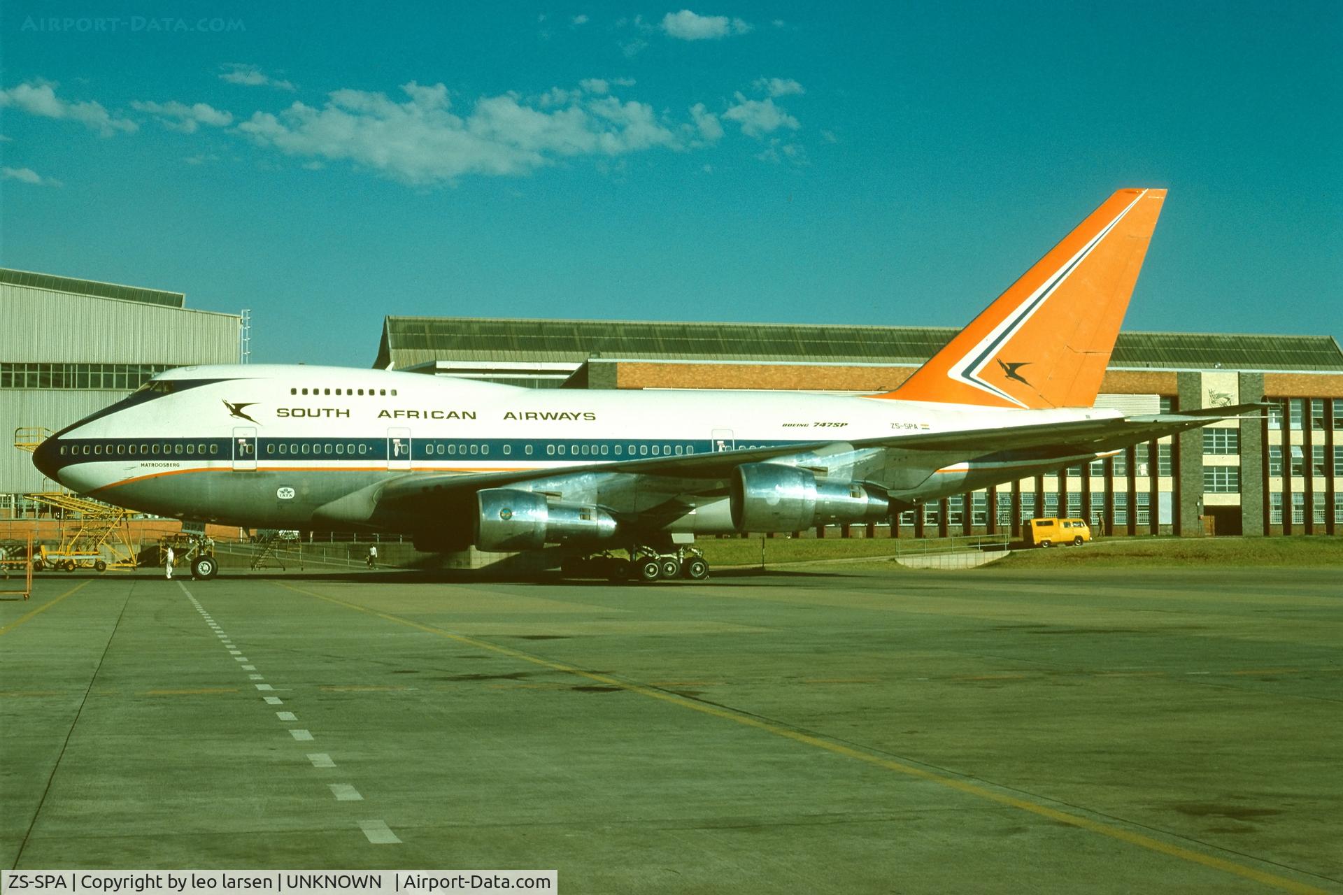 ZS-SPA, 1976 Boeing 747SP-44 C/N 21132, Unknown  3.1979