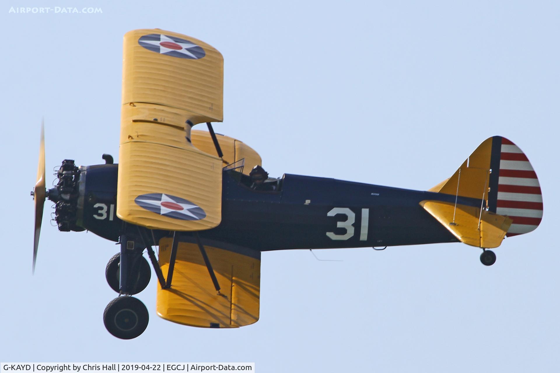 G-KAYD, 1943 Boeing A75N1 (PT-17) C/N 75-4501, Sherburn in Elmet