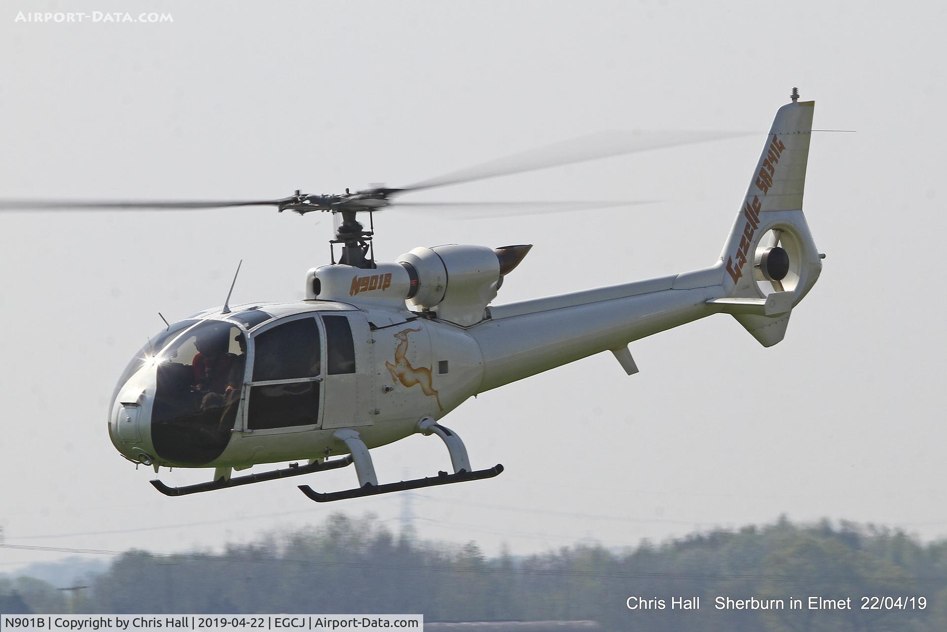 N901B, 1977 Aerospatiale SA-341G Gazelle C/N 1410, Sherburn in Elmet