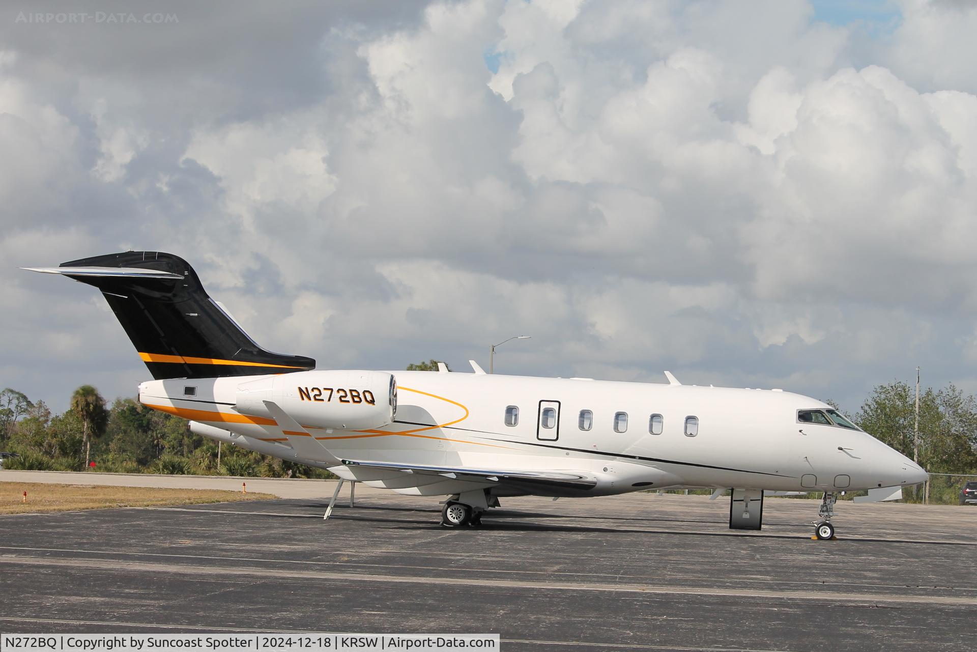 N272BQ, 2015 Bombardier BD-100-1A10 C/N 20600, Challenger 272BQ parked on the Private Sky ramp at Southwest Florida International Airport