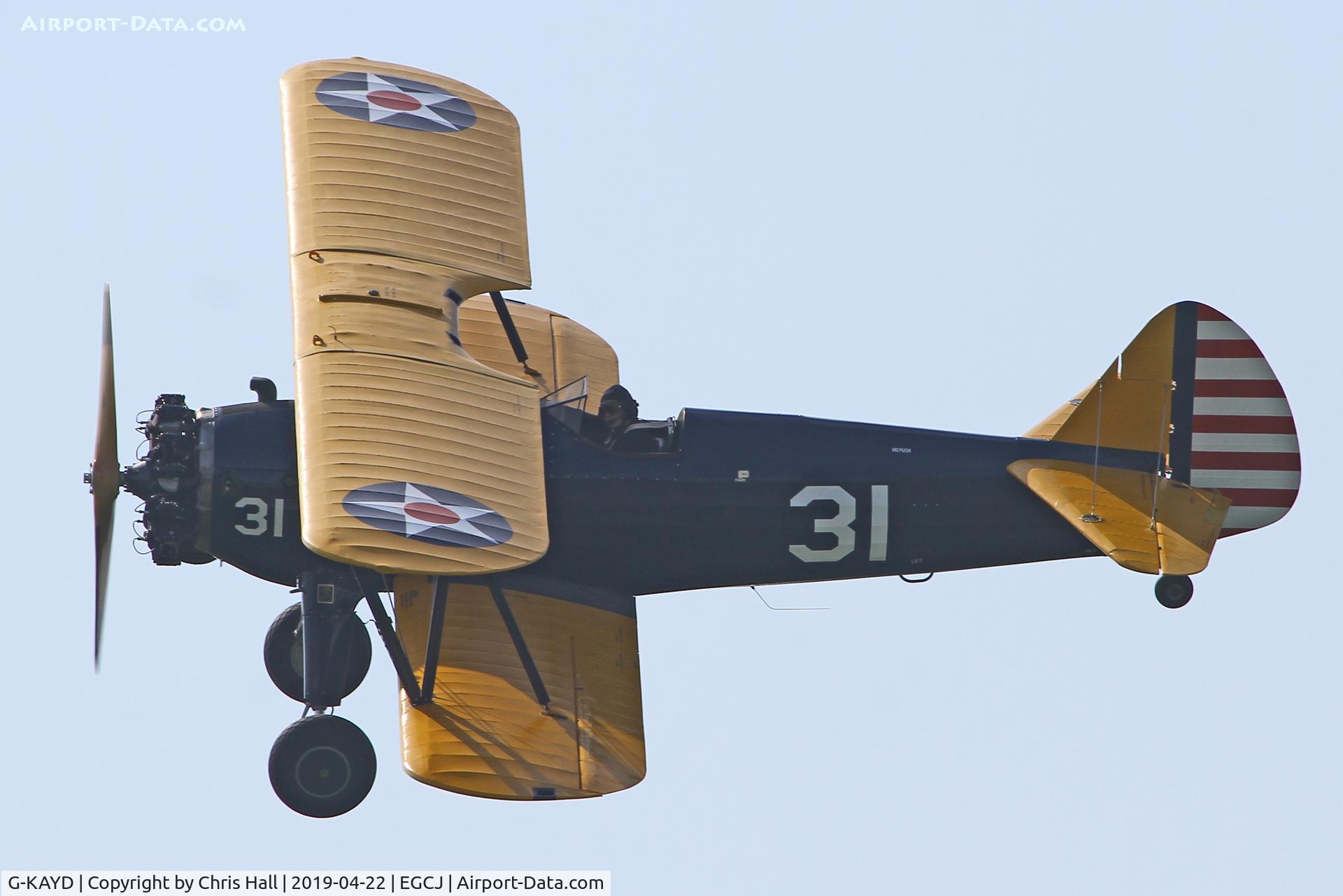 G-KAYD, 1943 Boeing A75N1 (PT-17) C/N 75-4501, Sherburn in Elmet