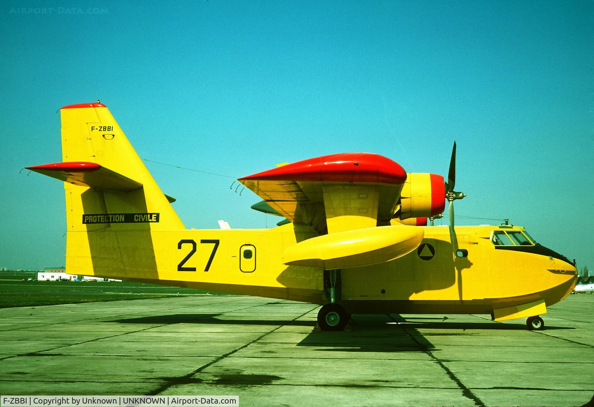 F-ZBBI, Canadair CL-215-1A10 C/N 1027, Unknown