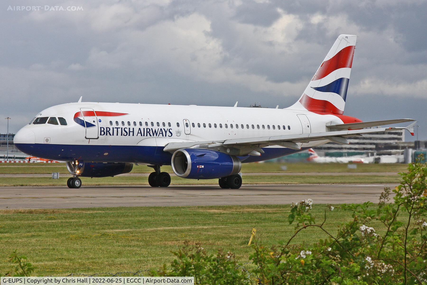 G-EUPS, 2000 Airbus A319-131 C/N 1338, Manchester