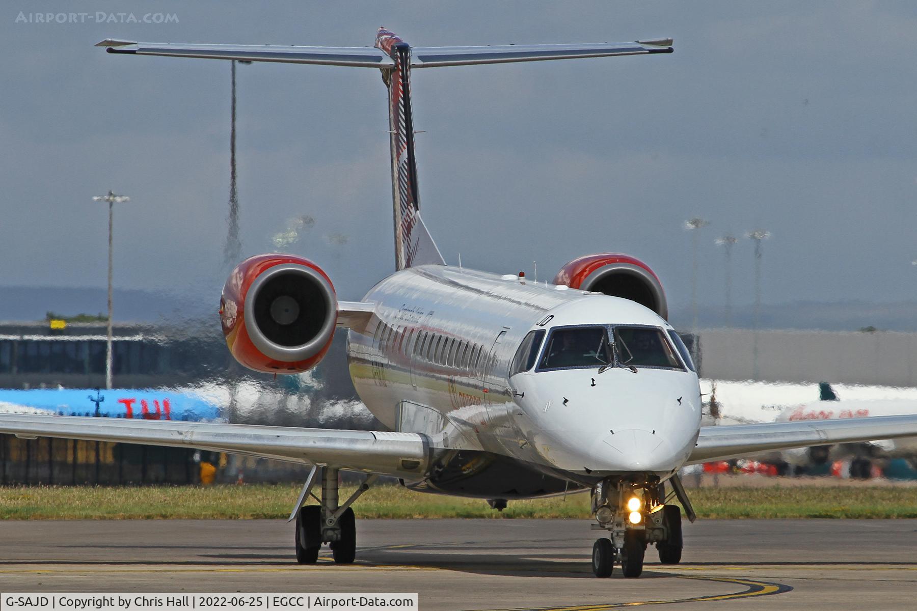 G-SAJD, 2001 Embraer EMB-145EP (ERJ-145EP) C/N 145454, Manchester