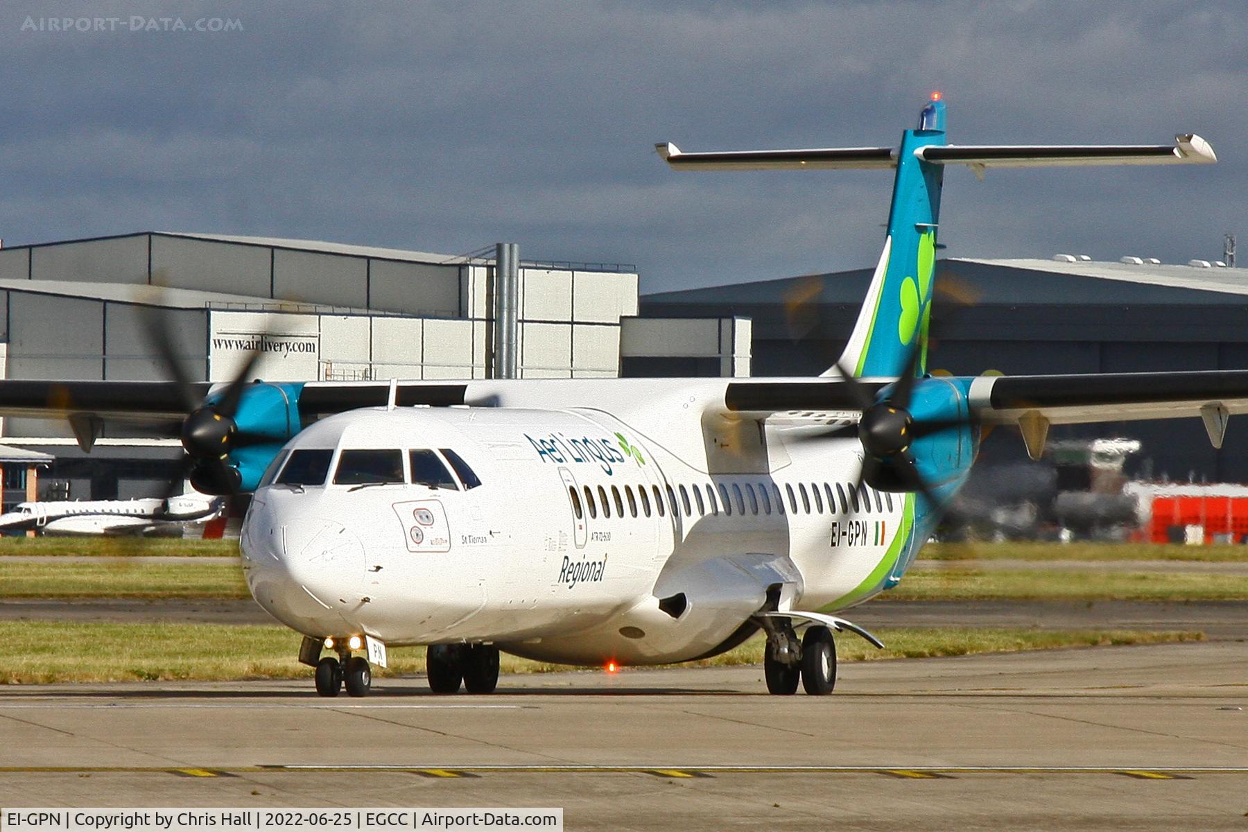 EI-GPN, 2015 ATR 72-212A C/N 1300, Manchester