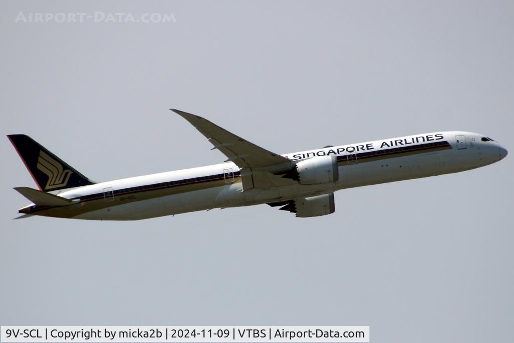 9V-SCL, 2019 Boeing 787-10 Dreamliner C/N 60281, Take off