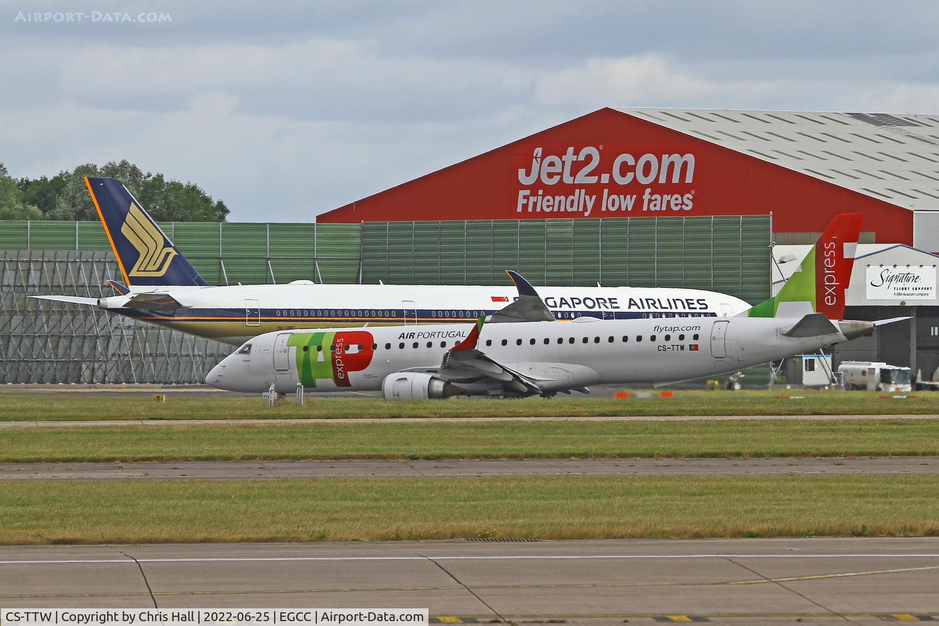 CS-TTW, 2010 Embraer 195LR (ERJ-190-200LR) C/N 19000407, Manchester
