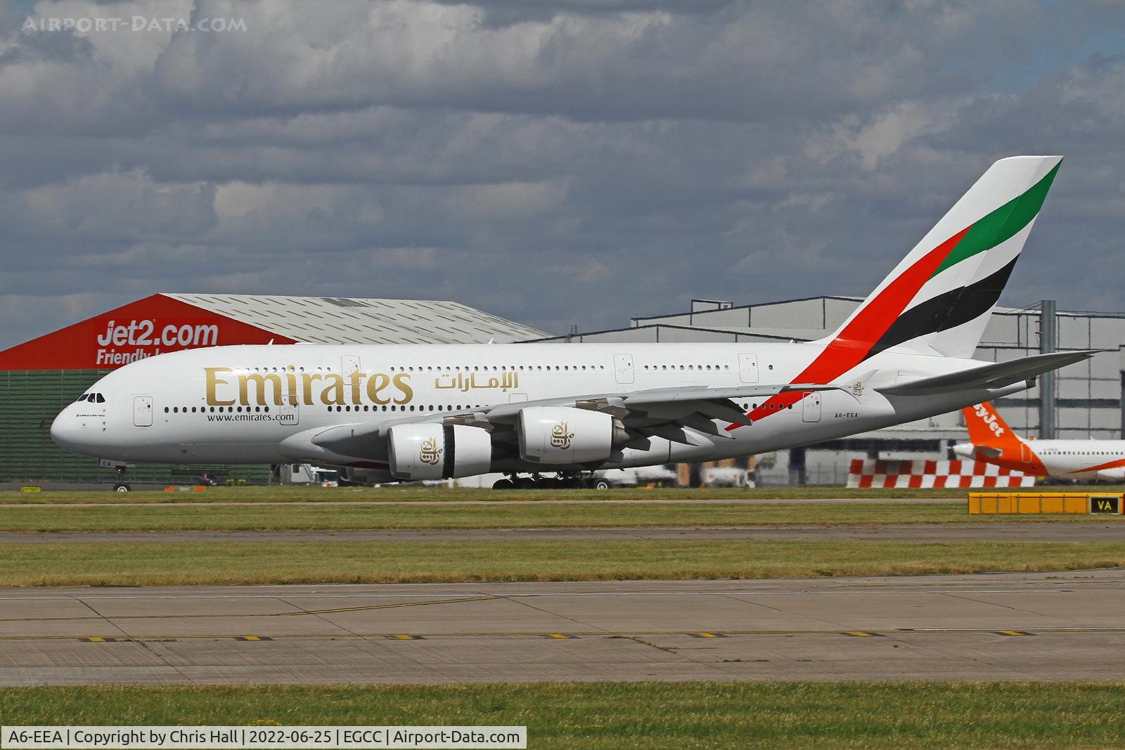 A6-EEA, 2012 Airbus A380-861 C/N 108, Manchester
