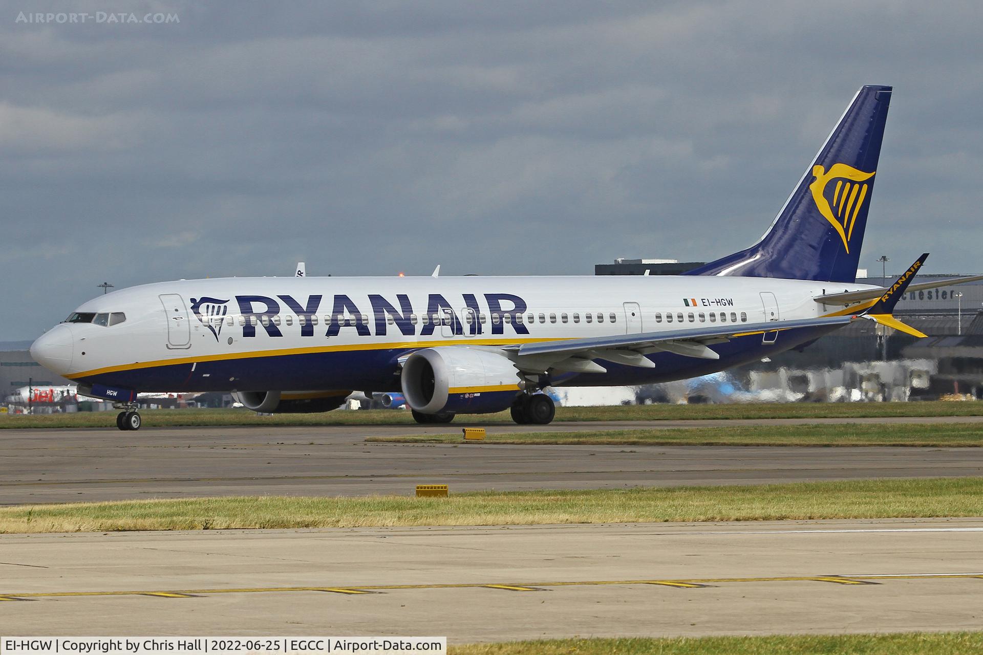EI-HGW, 2022 Boeing 737-8-200 MAX C/N 65085, Manchester