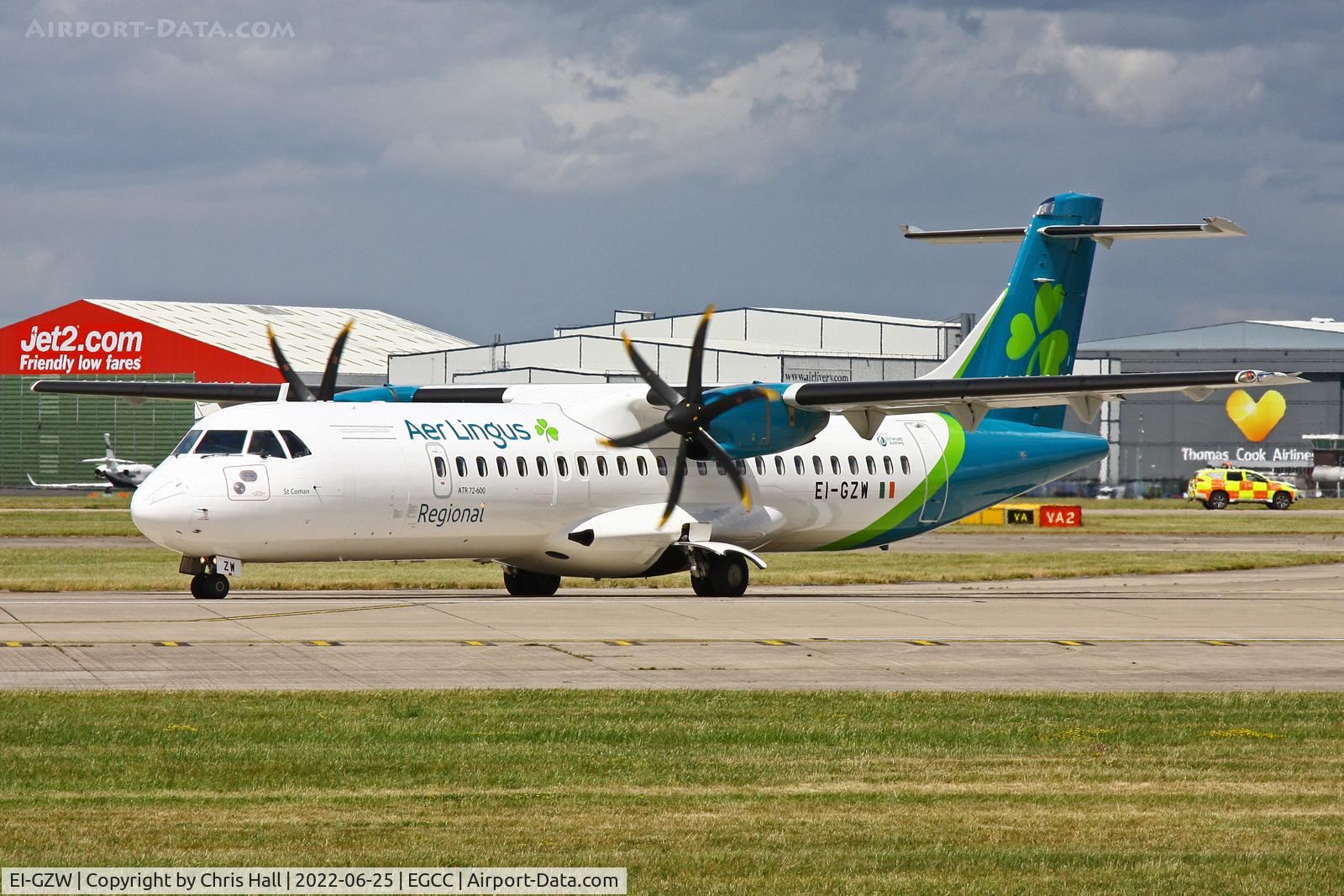 EI-GZW, 2017 ATR 72-600 C/N 1464, Manchester
