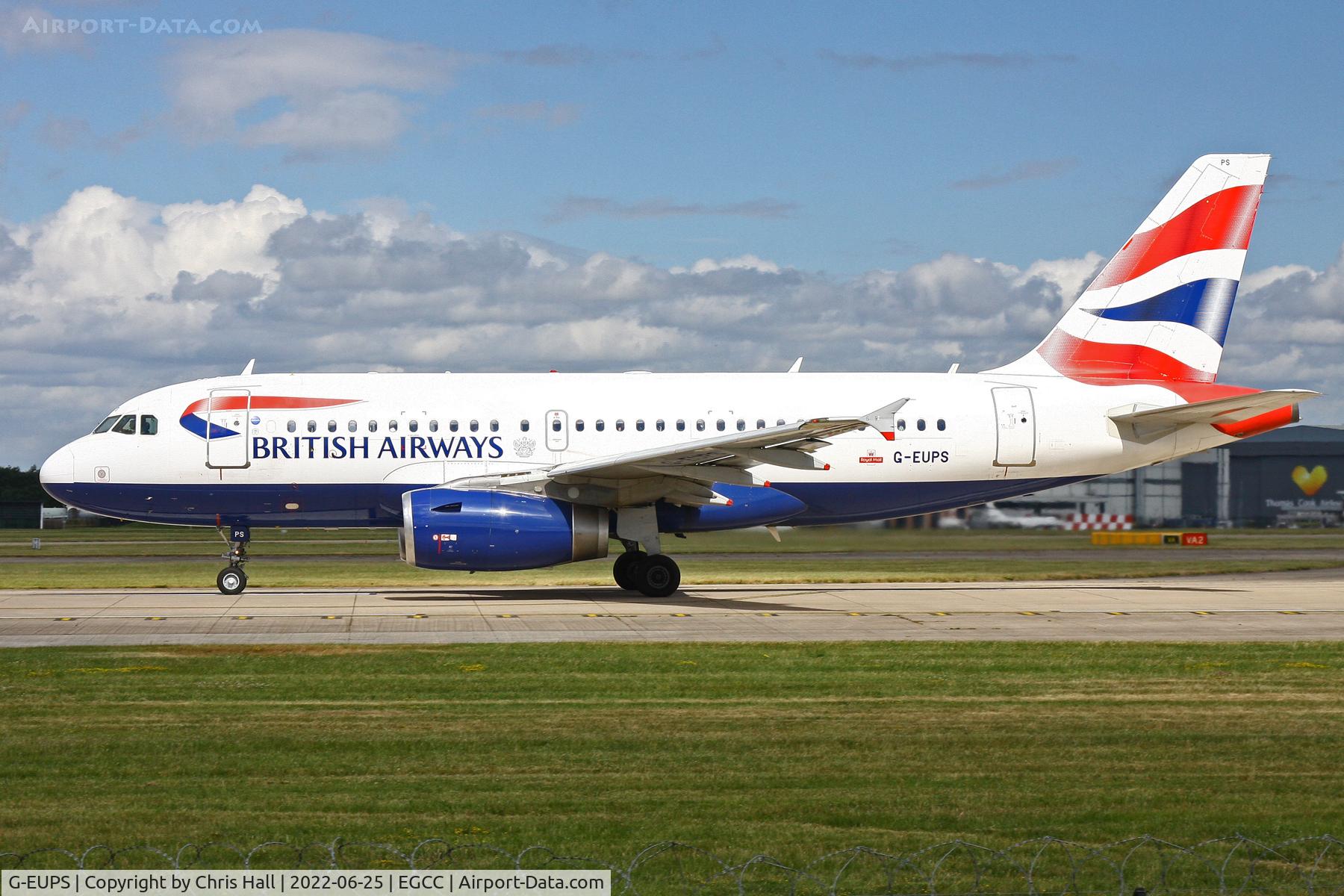 G-EUPS, 2000 Airbus A319-131 C/N 1338, Manchester
